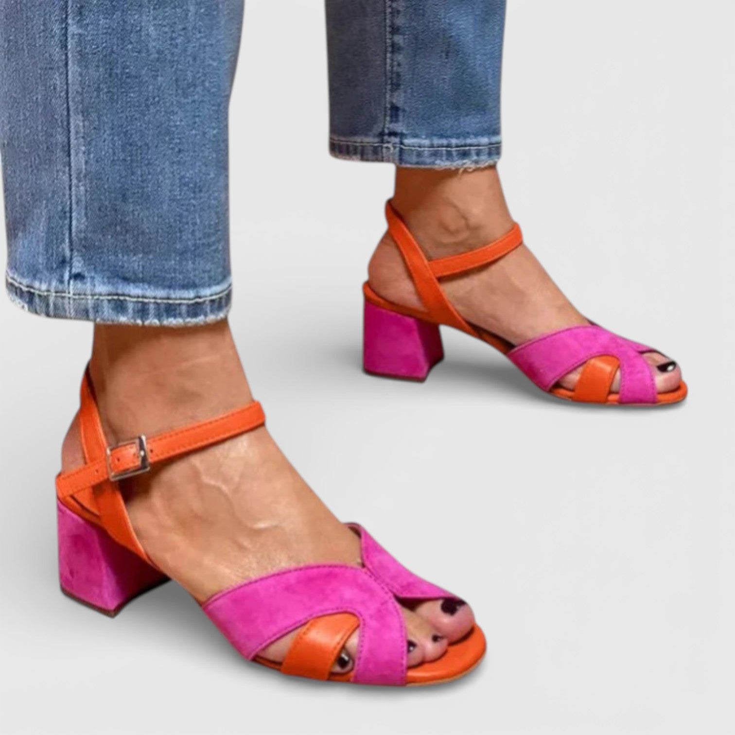 Béatrice™ Sandali eleganti bicolori