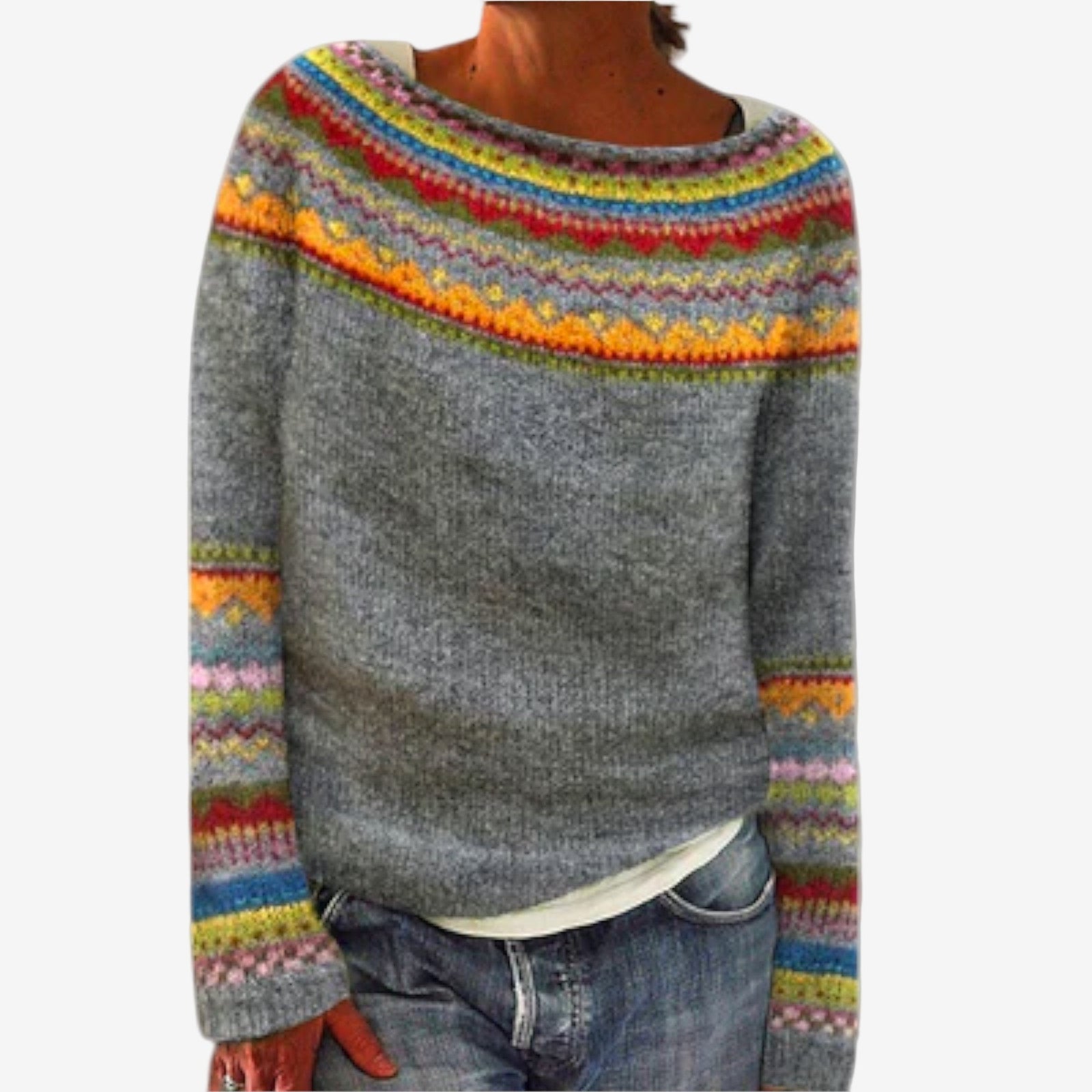 Suzane™ Maglione in maglia nordica