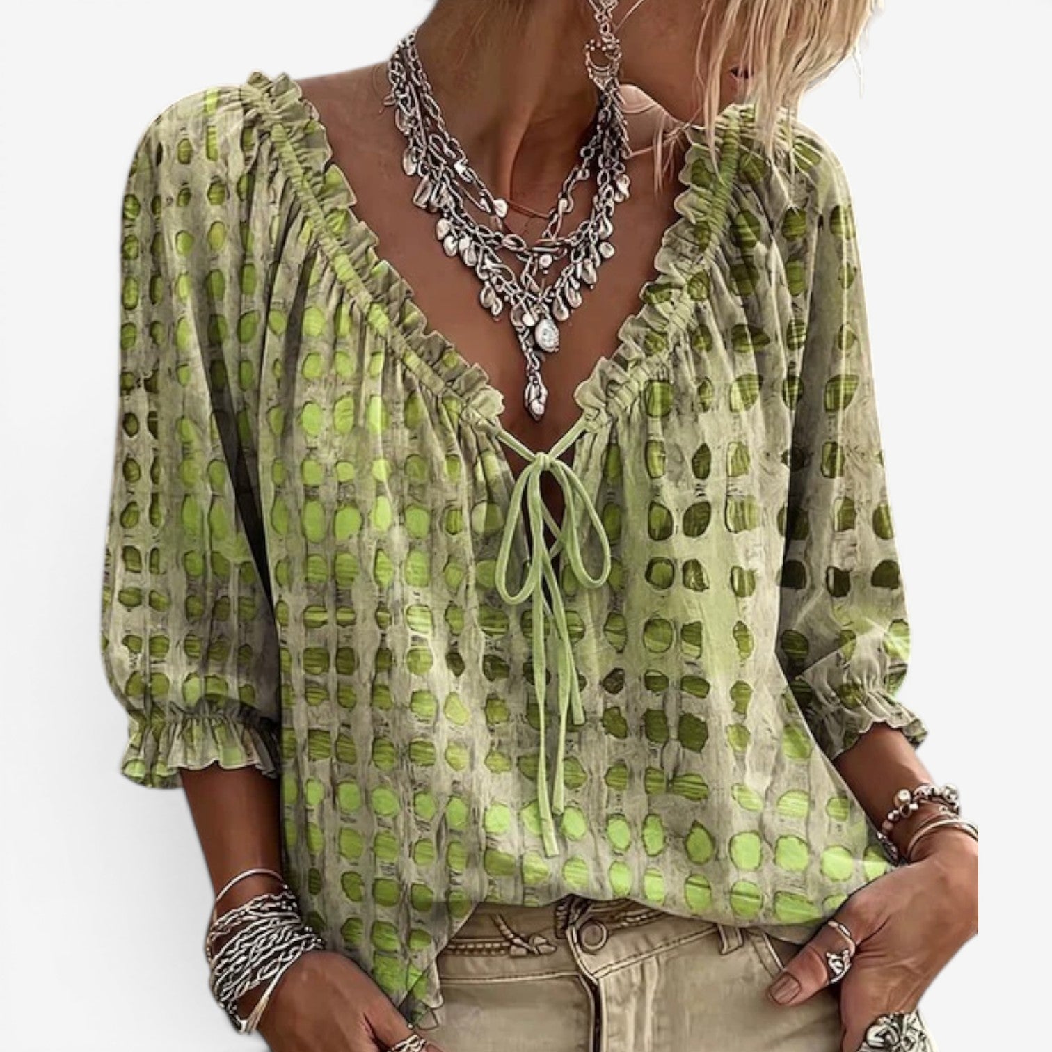 Ellena™ Blusa boho chic