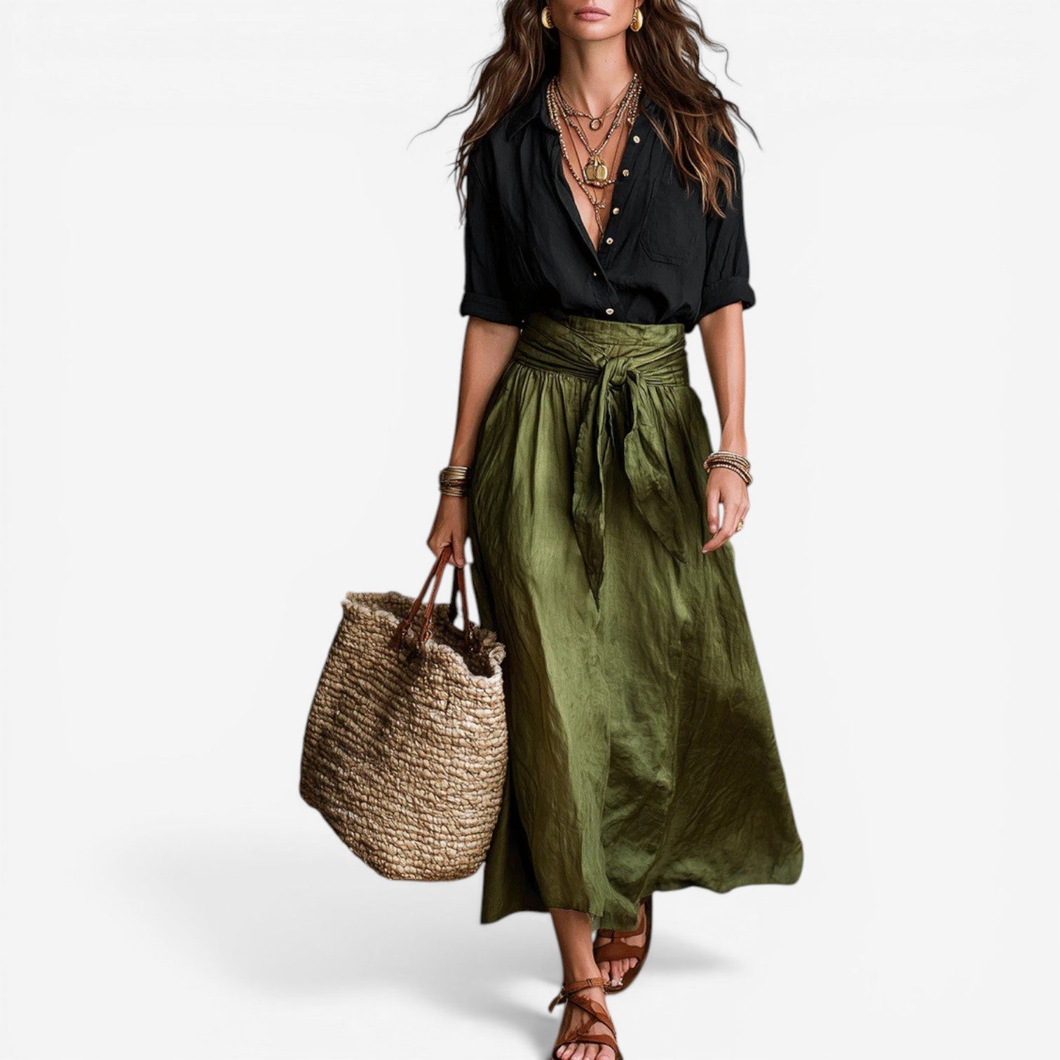 Aurea™ Set gonna midi fluida