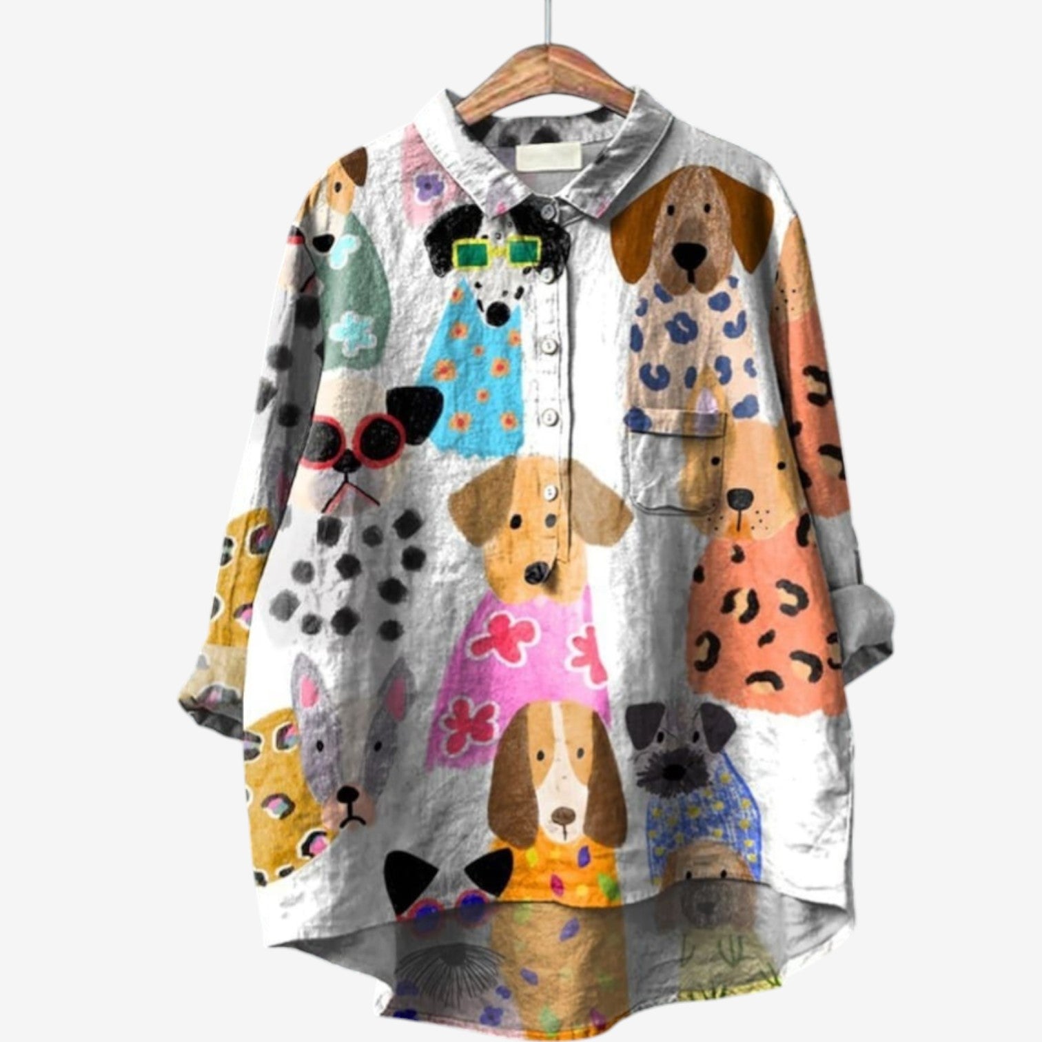Félicie™ Camicia con stampa animalier