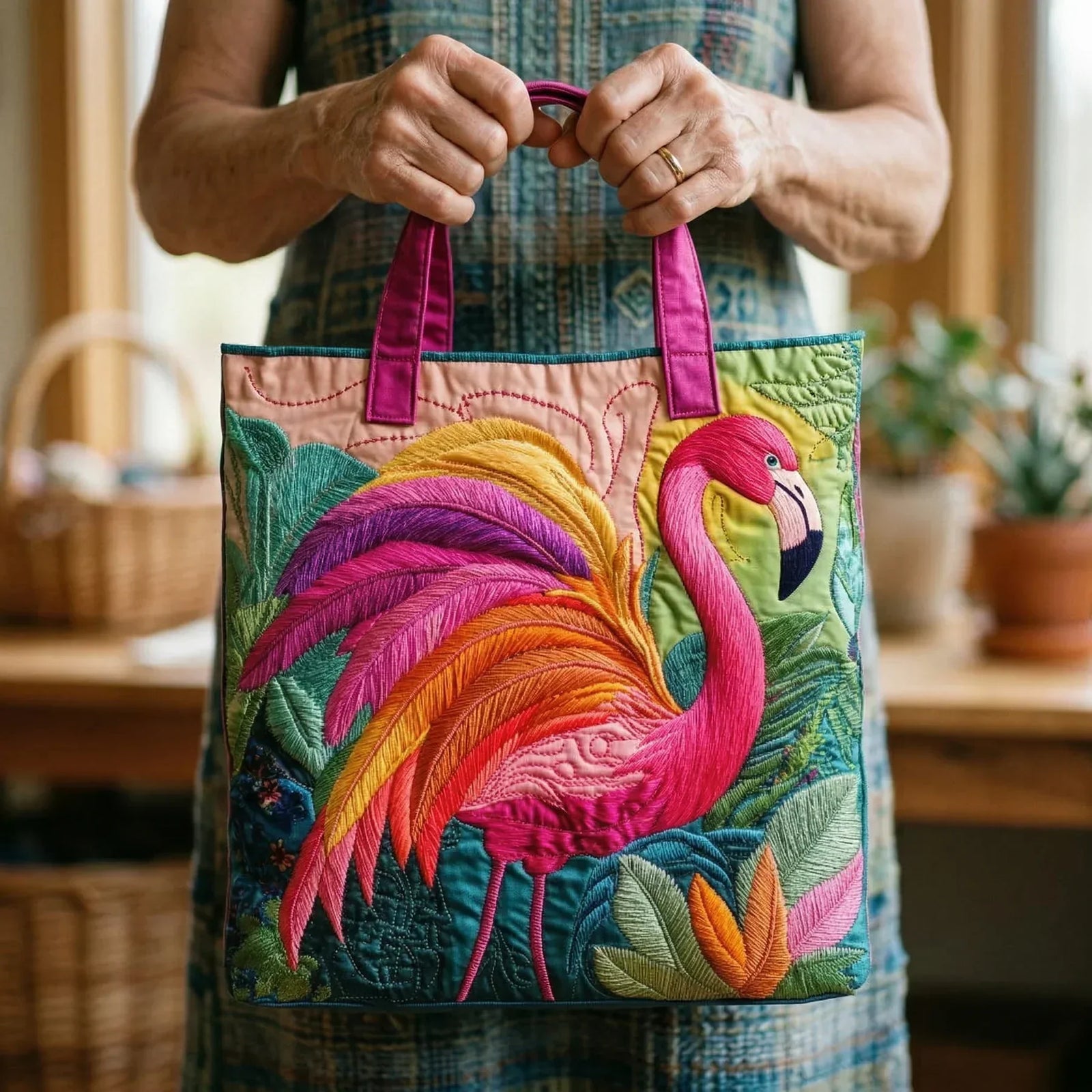 Talia™ Borsa tote trapuntata