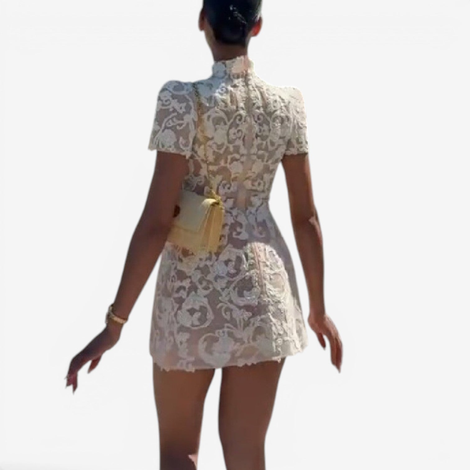 Clarissa™ Abito corto in pizzo