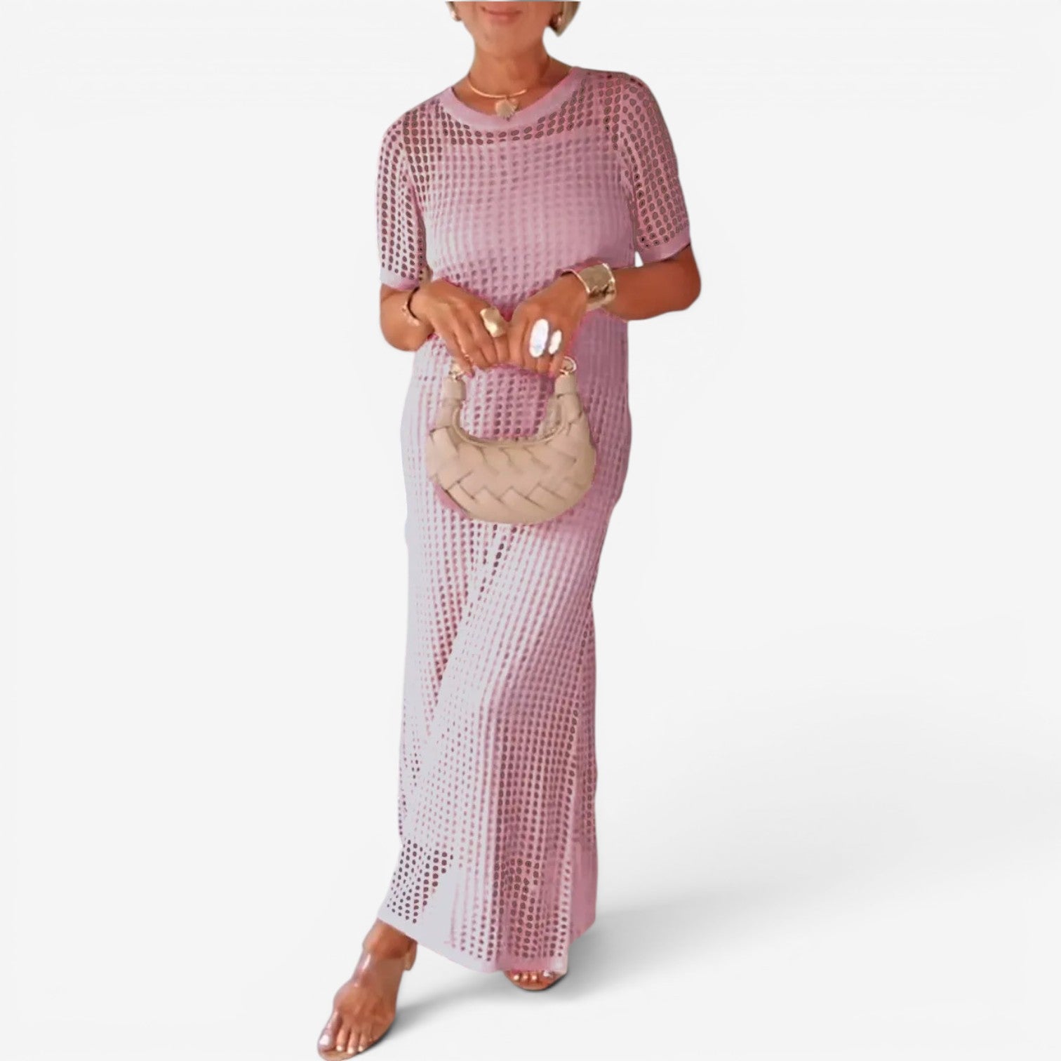 Sally™ Abito maxi in maglia traforata