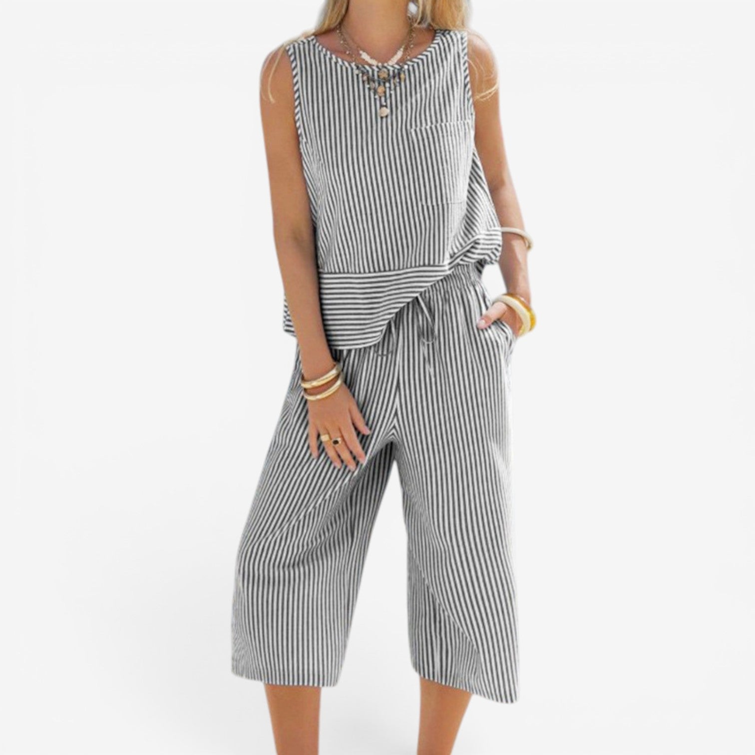 Alyanna™ Completo due pezzi a righe