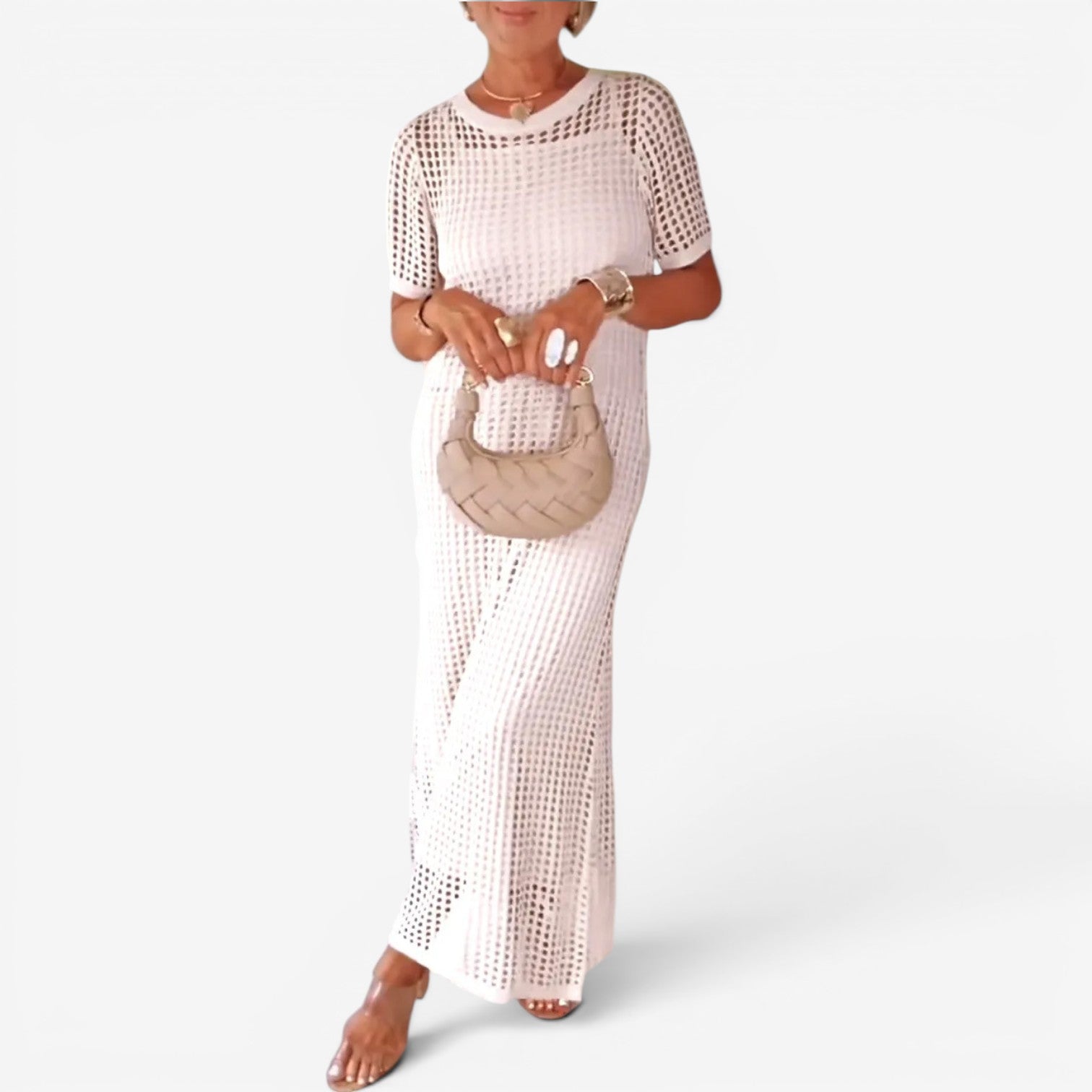 Sally™ Abito maxi in maglia traforata