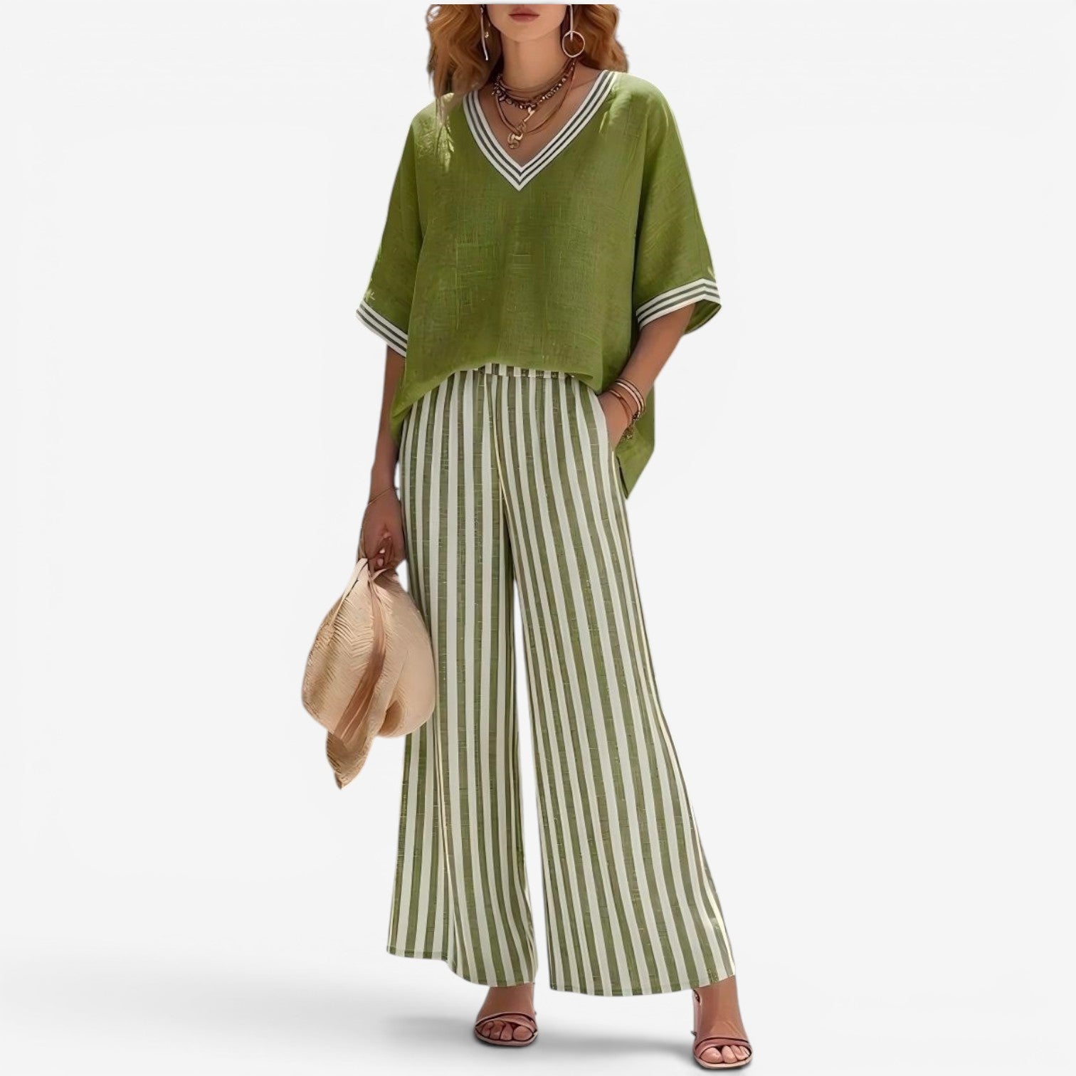 Cephora™ Completo pantalone a righe