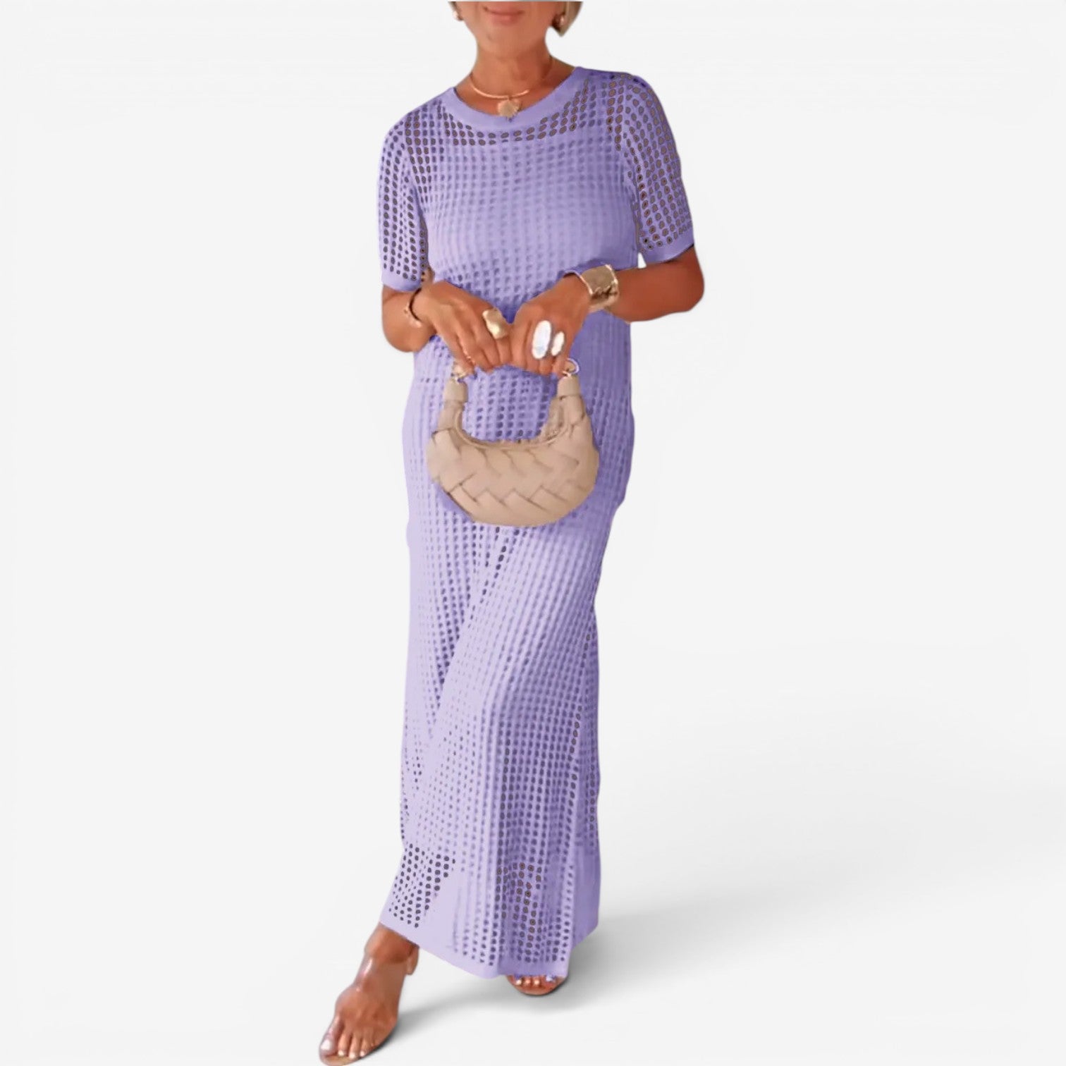 Sally™ Abito maxi in maglia traforata