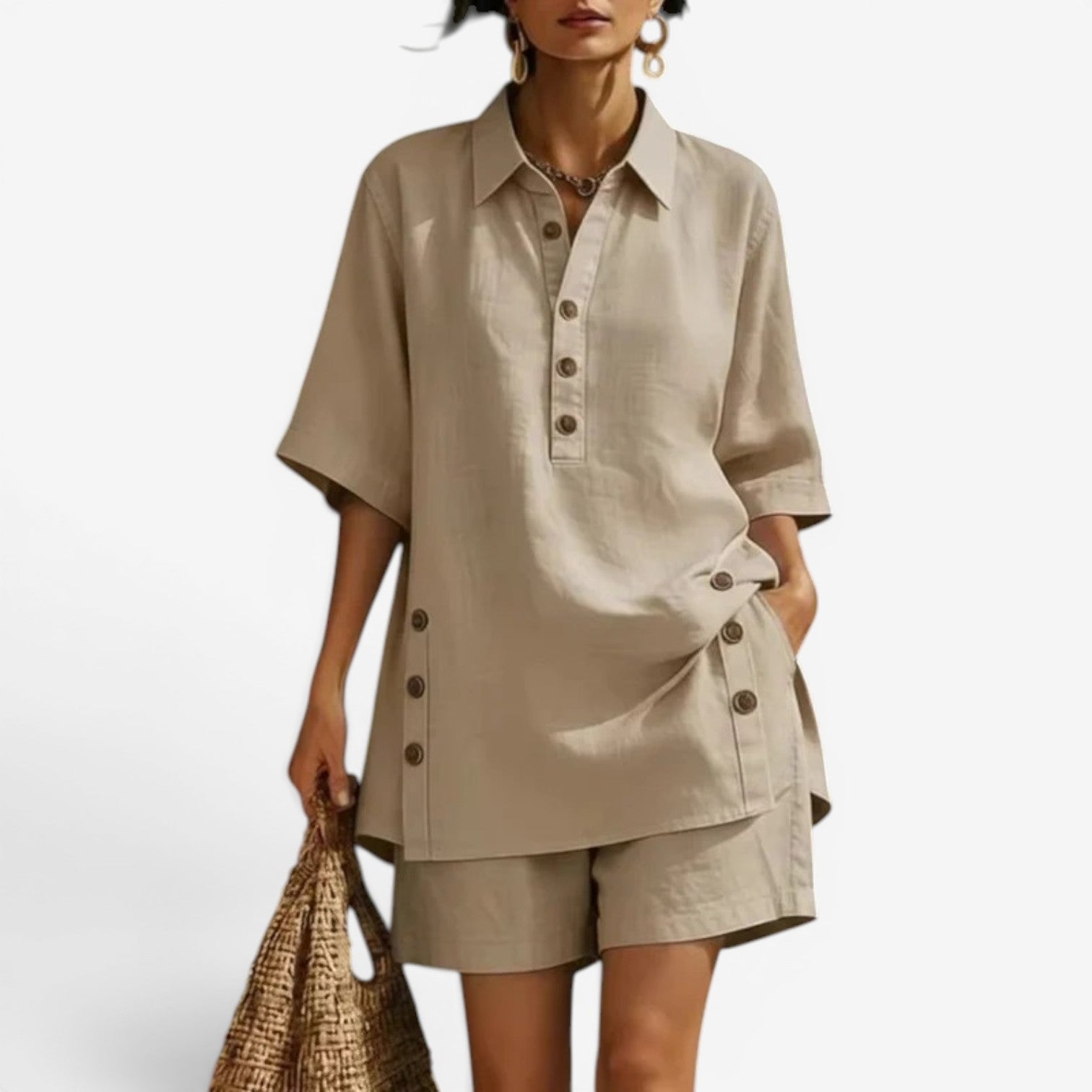 Thalia™ Completo camicia e pantaloncini