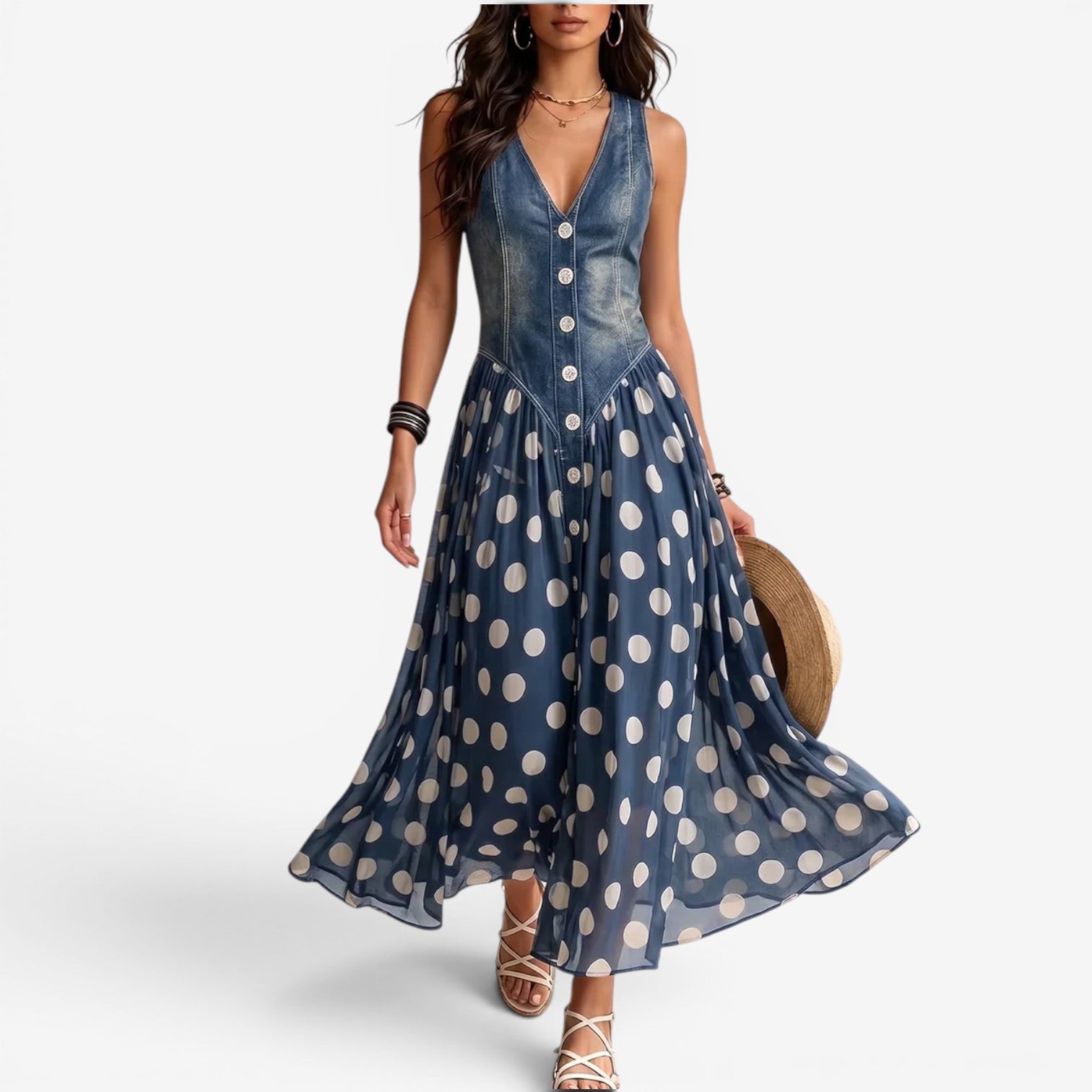 Jeya™ Abito midi combinato