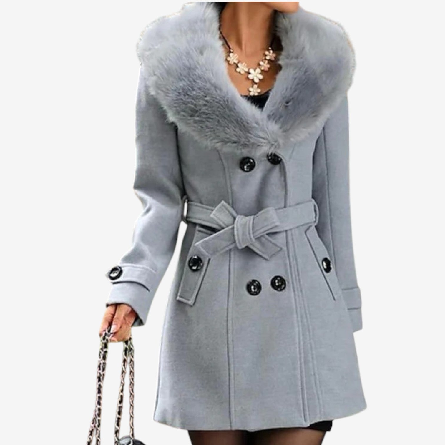 Sandara™ Cappotto elegante con cintura