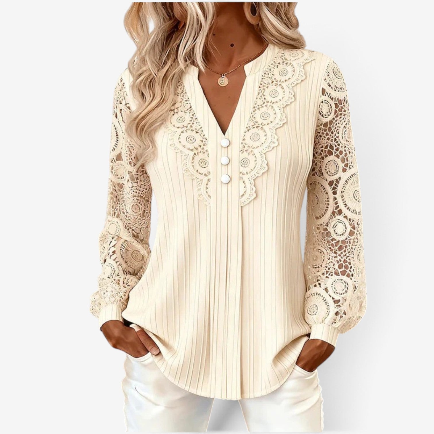 Rhea™ Blusa a maniche lunghe