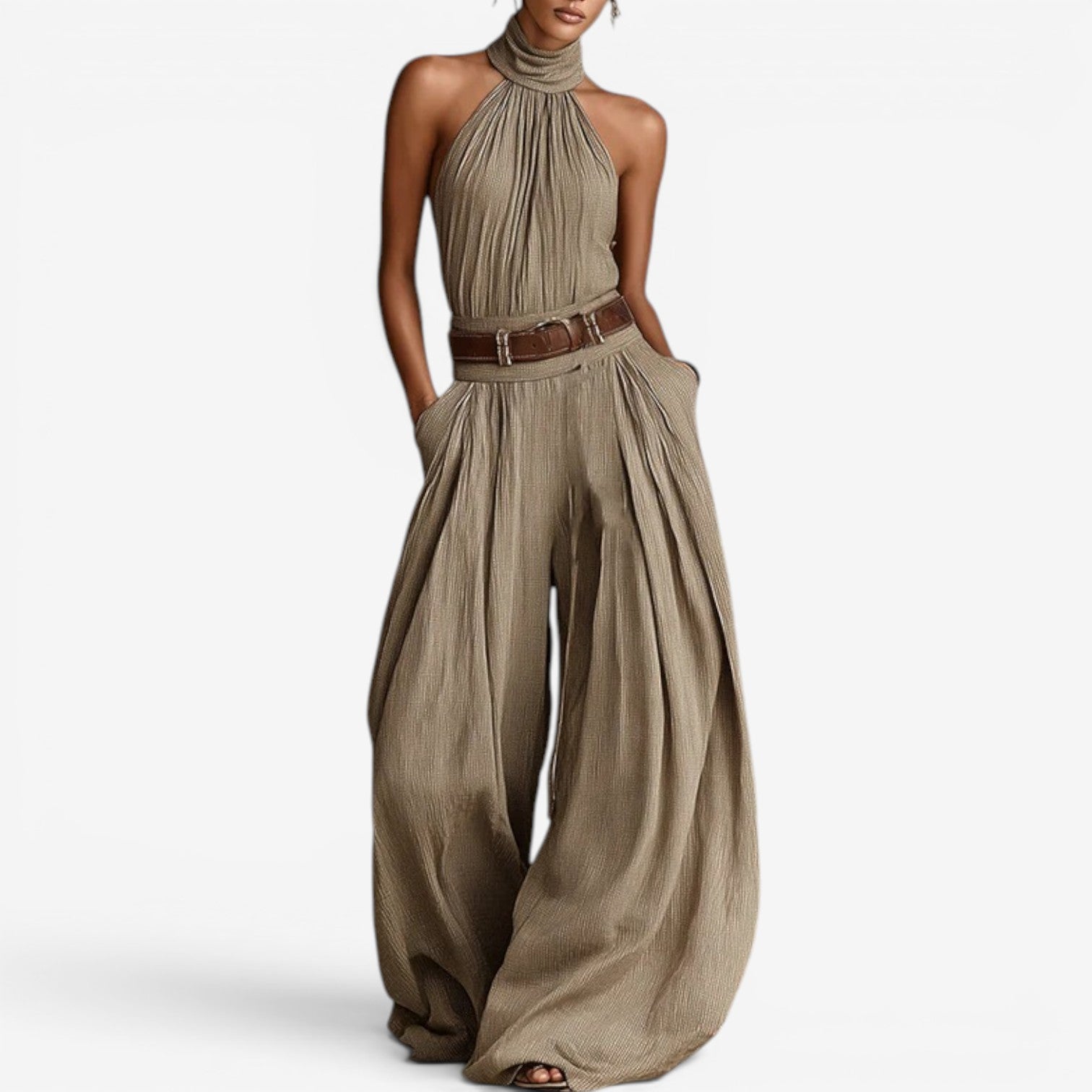 Catriona™ Jumpsuit fluida con scollo