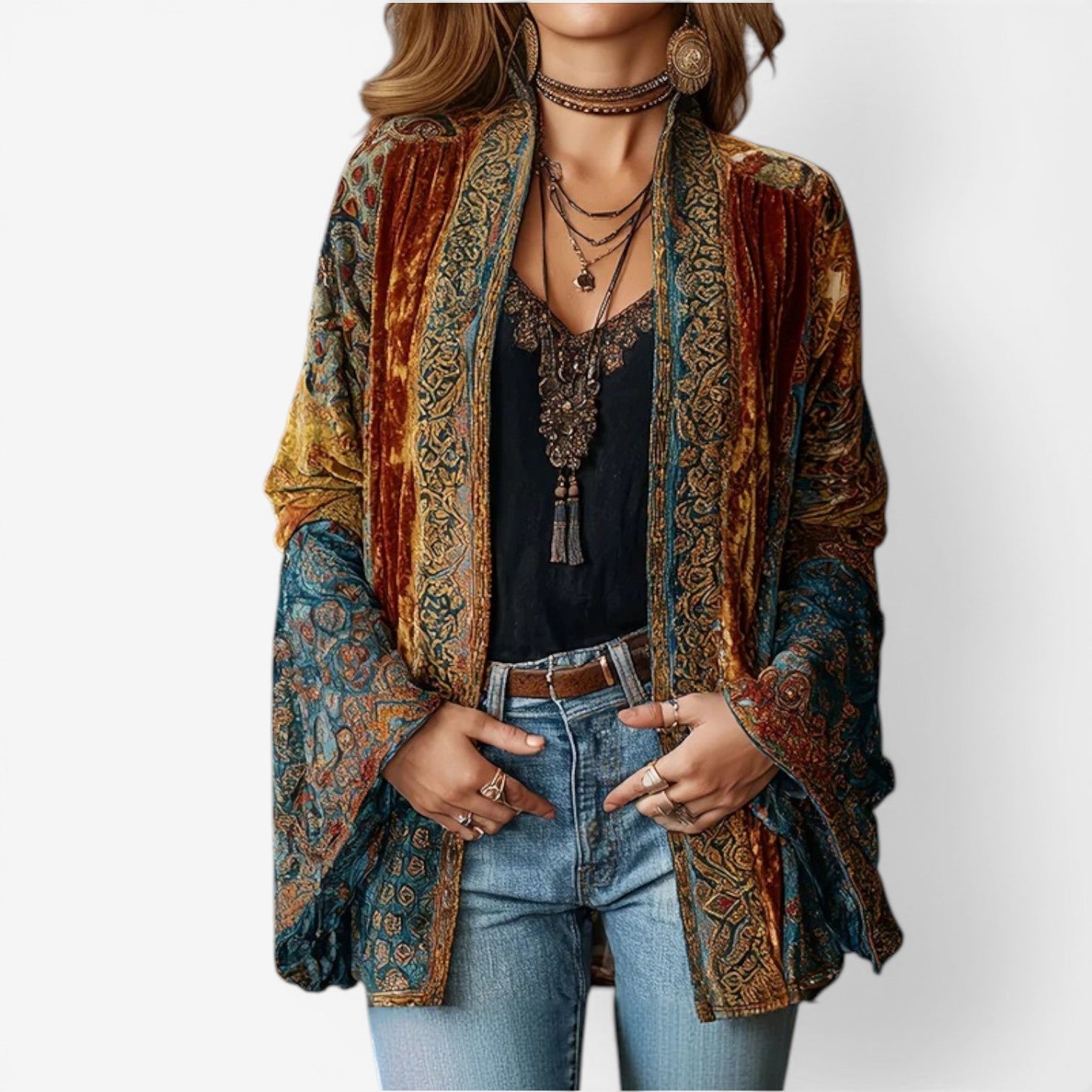 Charlotte™ Cardigan bohémien ricamato