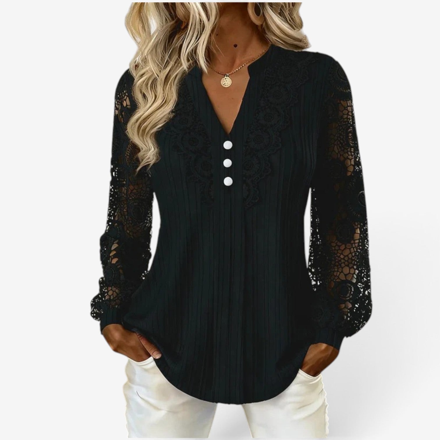 Rhea™ Blusa a maniche lunghe