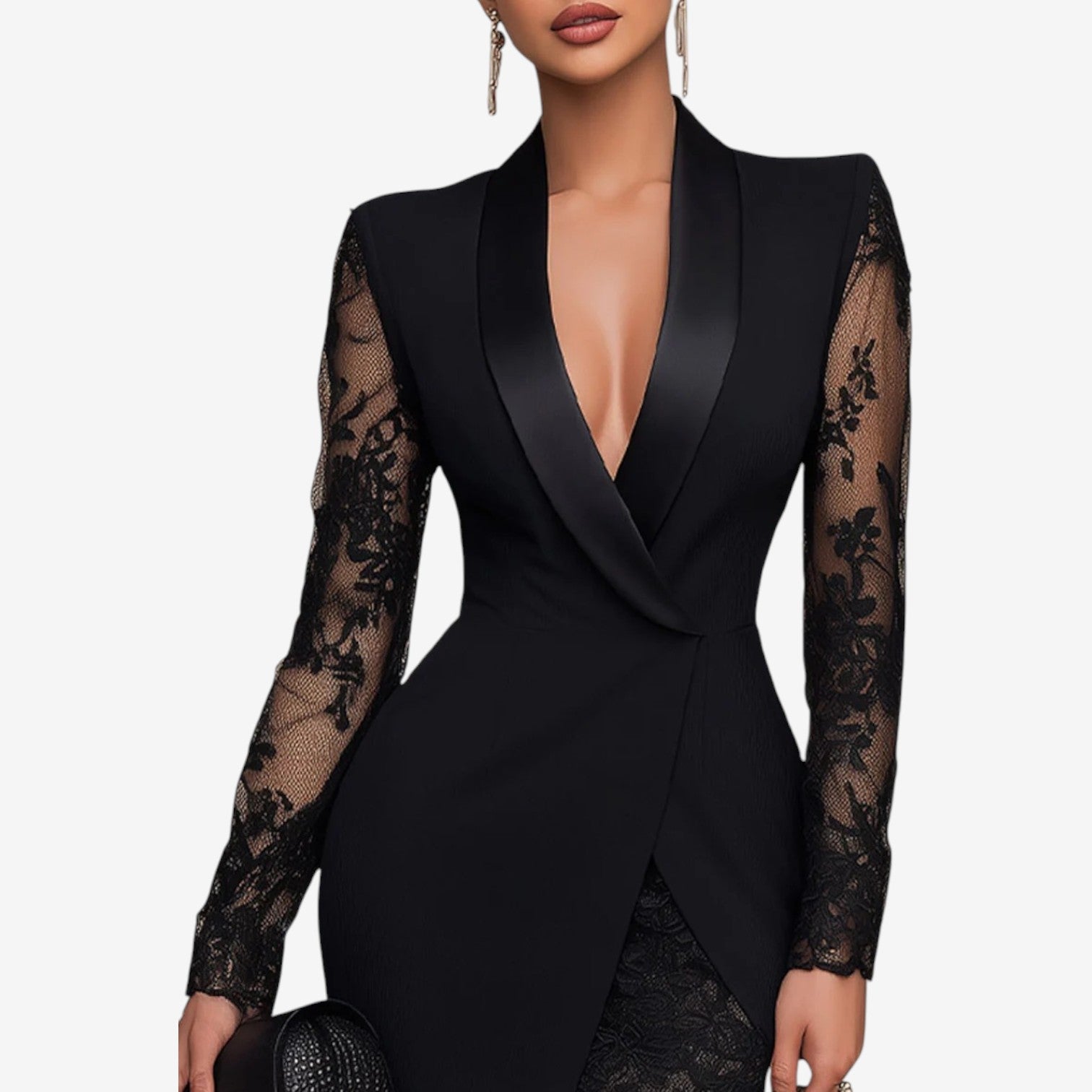 Annabelle™ Abito elegante con pizzo