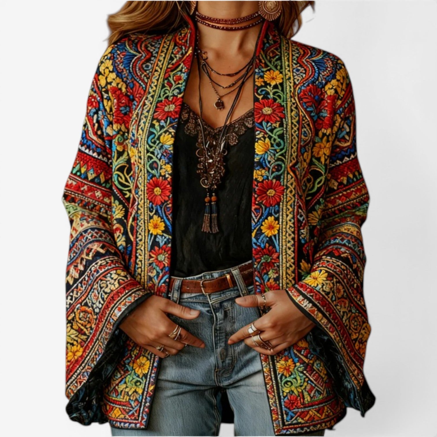 Charlotte™ Cardigan bohémien ricamato