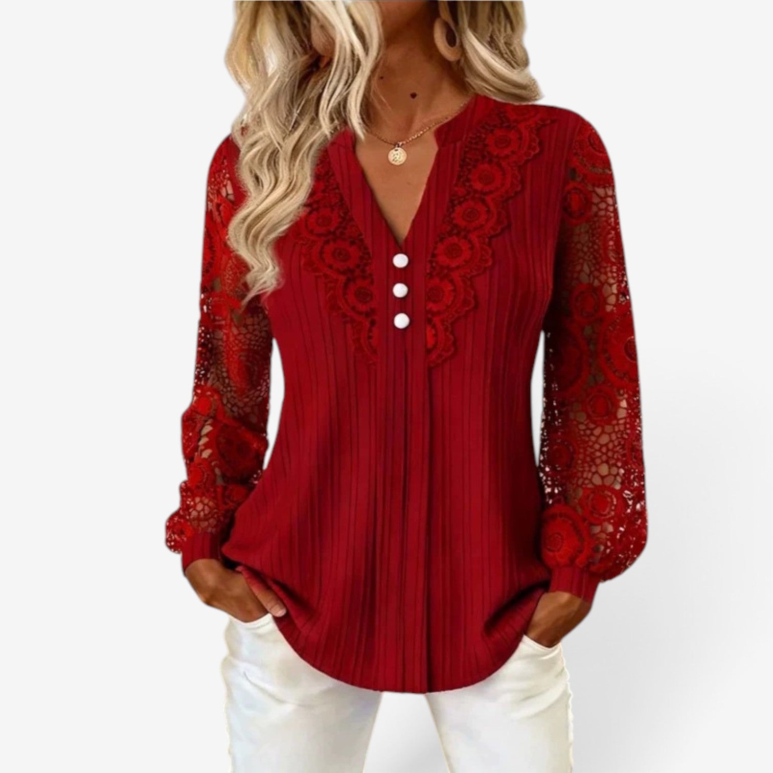 Rhea™ Blusa a maniche lunghe