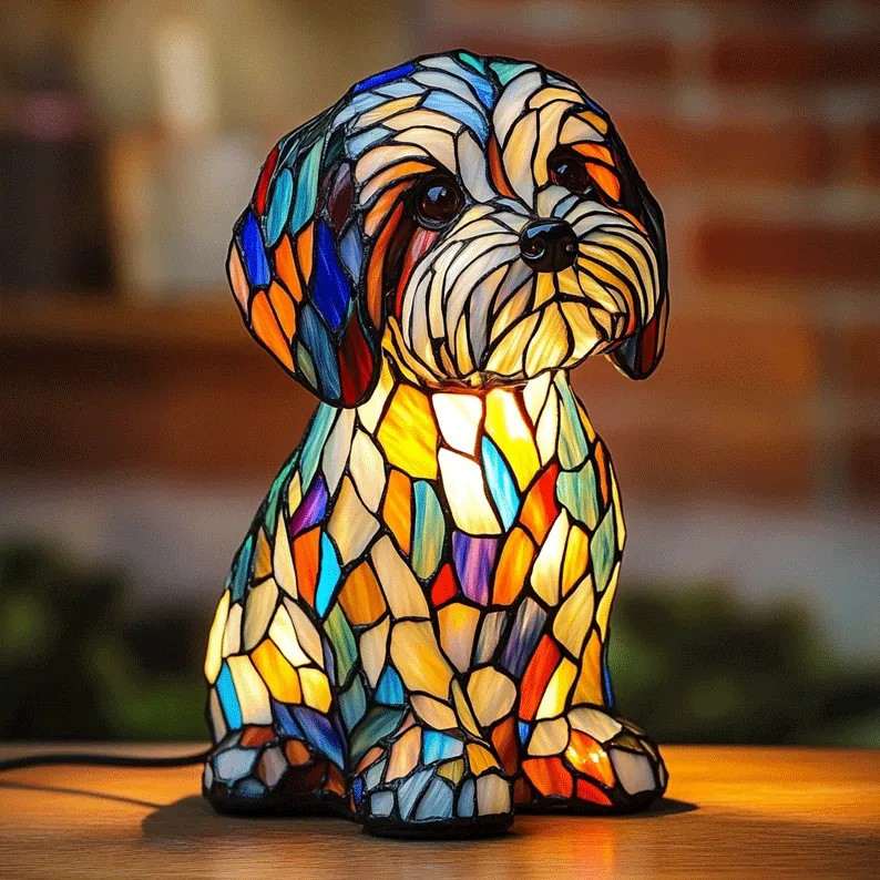 Rocky - Lampada in vetro multicolore