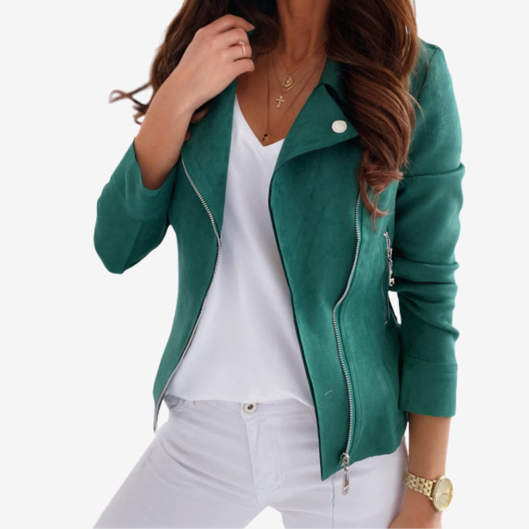 Adoria™ Elegante giacca in pelle