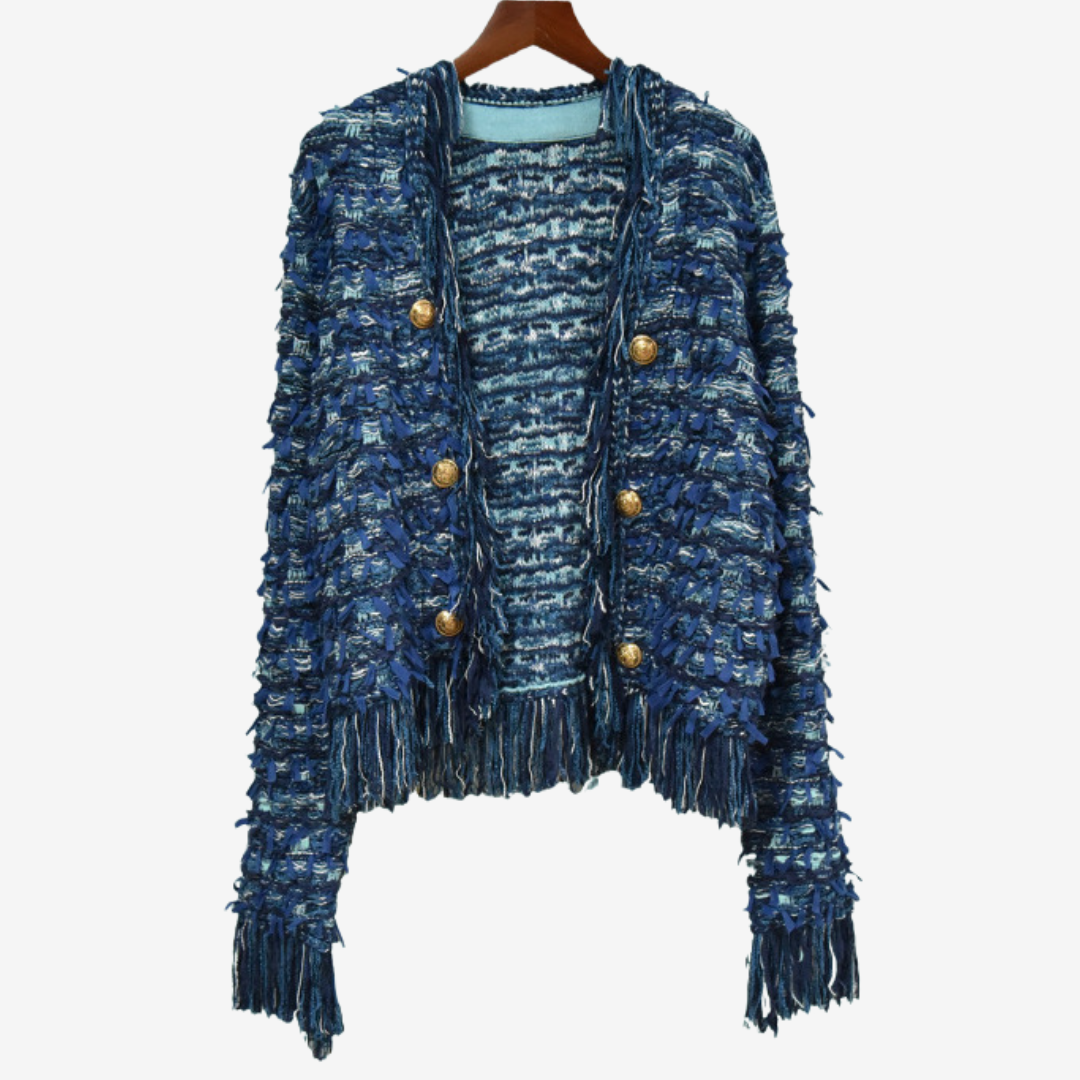Maryvonne™ Giacca con frange chic