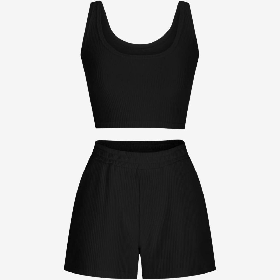 Viviane™ Completo crop top elegante