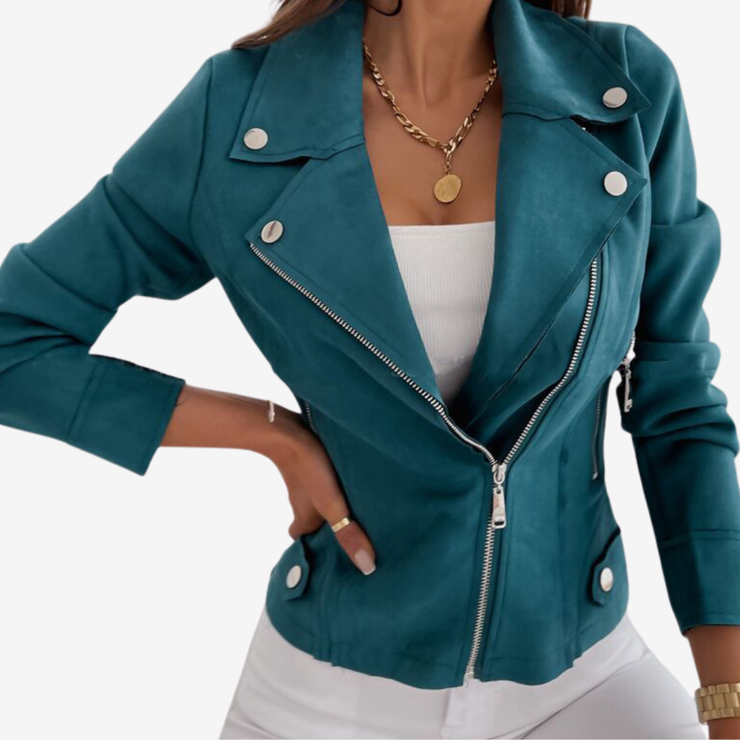 Adoria™ Elegante giacca in pelle