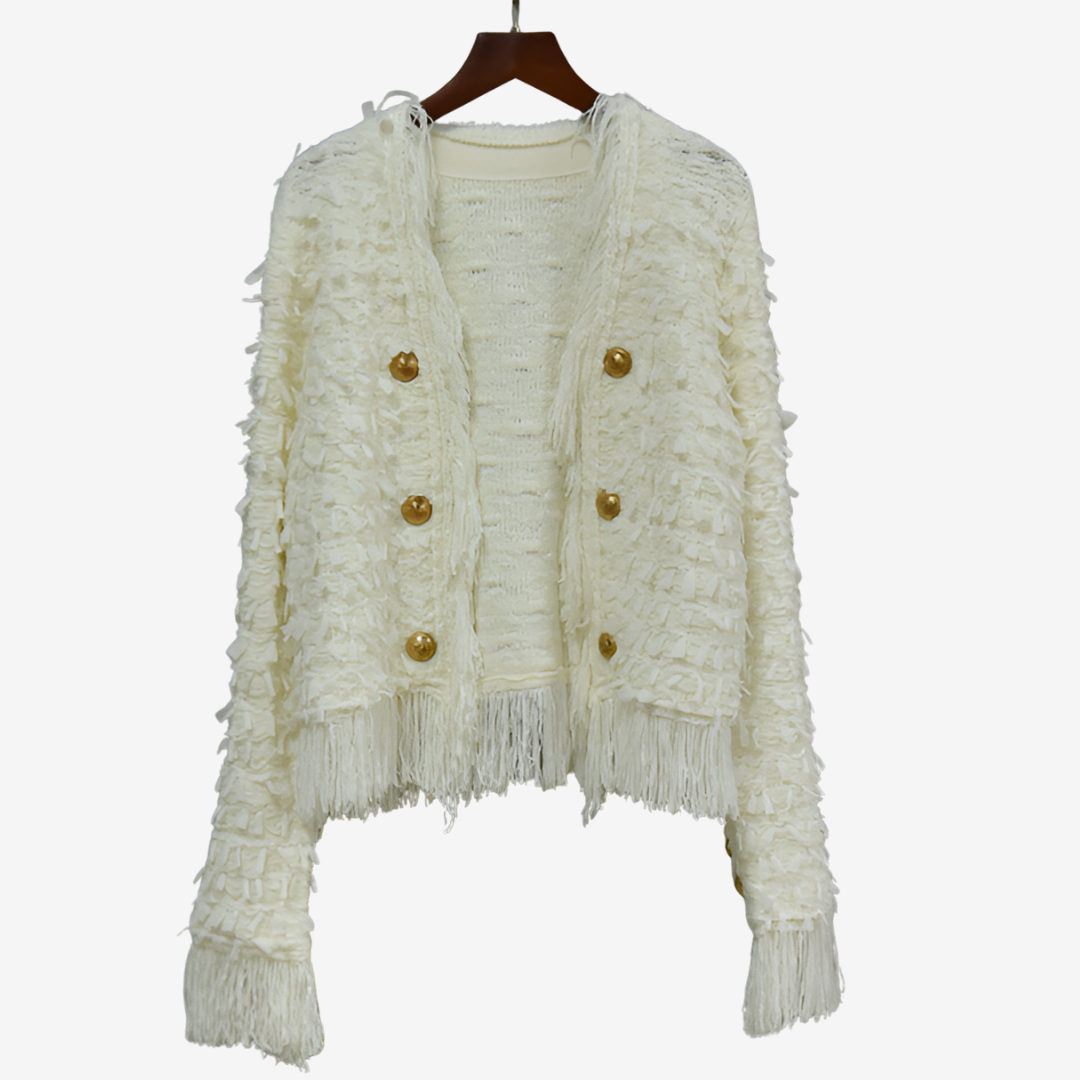 Maryvonne™ Giacca con frange chic