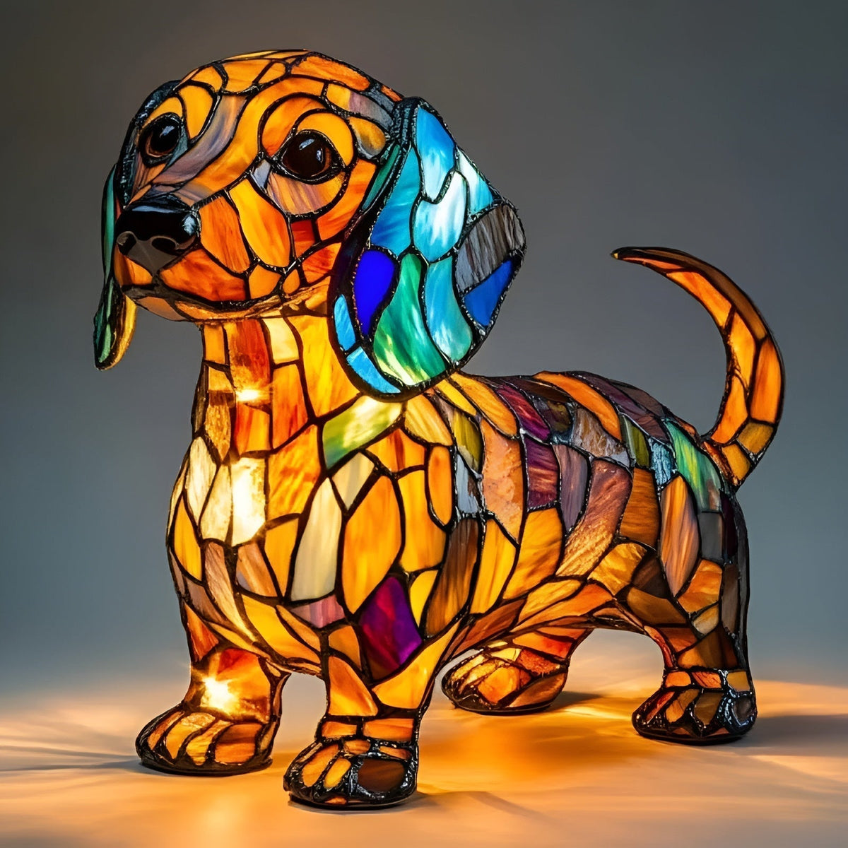 Gaston - Lampada in vetro multicolore