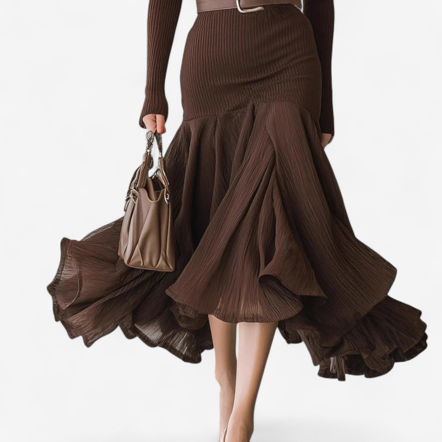 Yasmina™ Elegante abito con cintura 