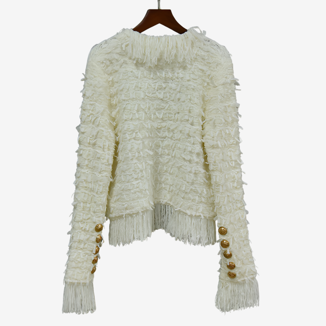 Maryvonne™ Giacca con frange chic