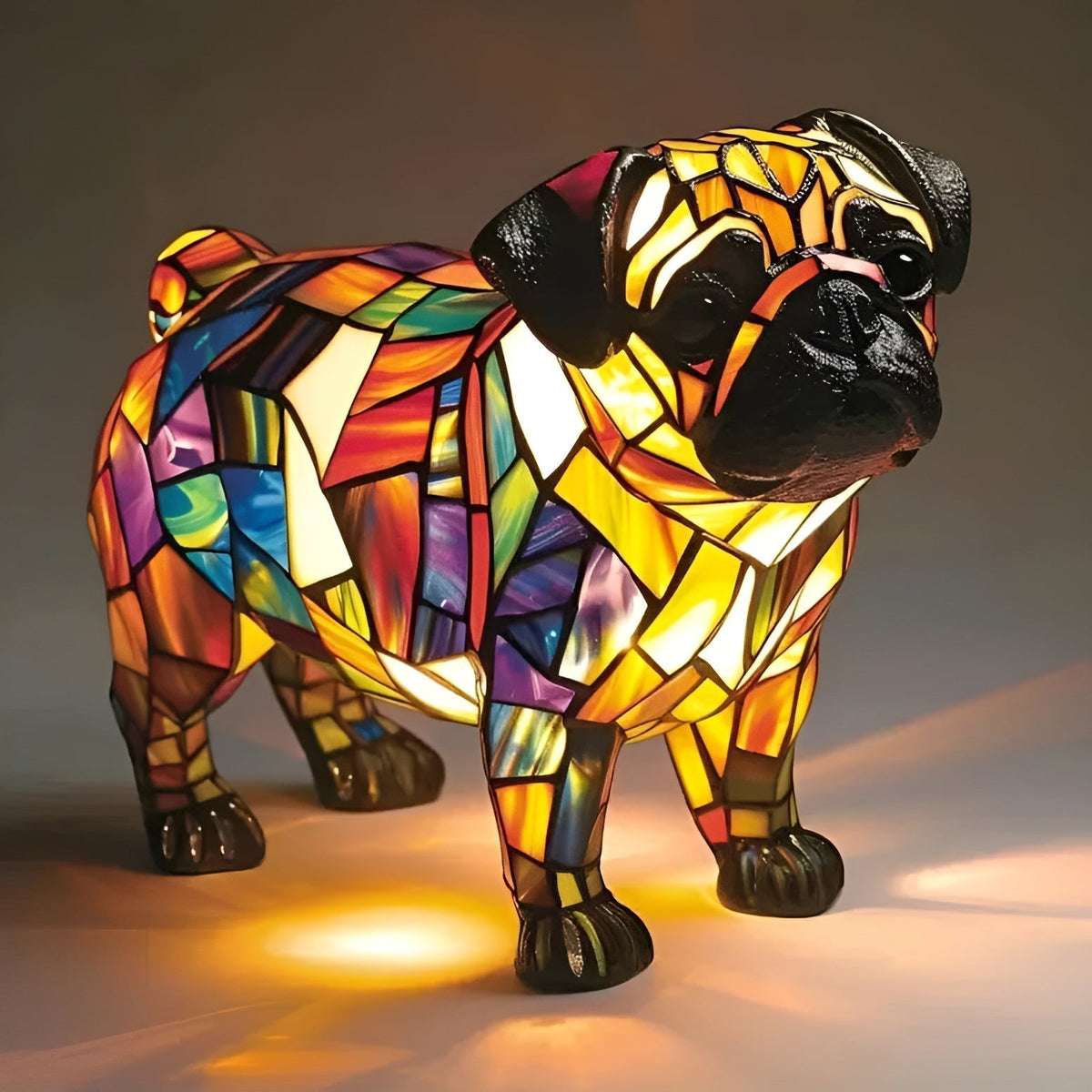 Max - Lampada in vetro multicolore