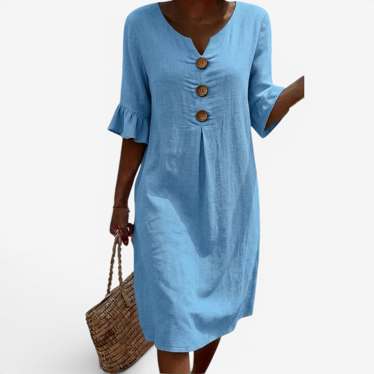 Adelaine™ Abito midi con bottoni