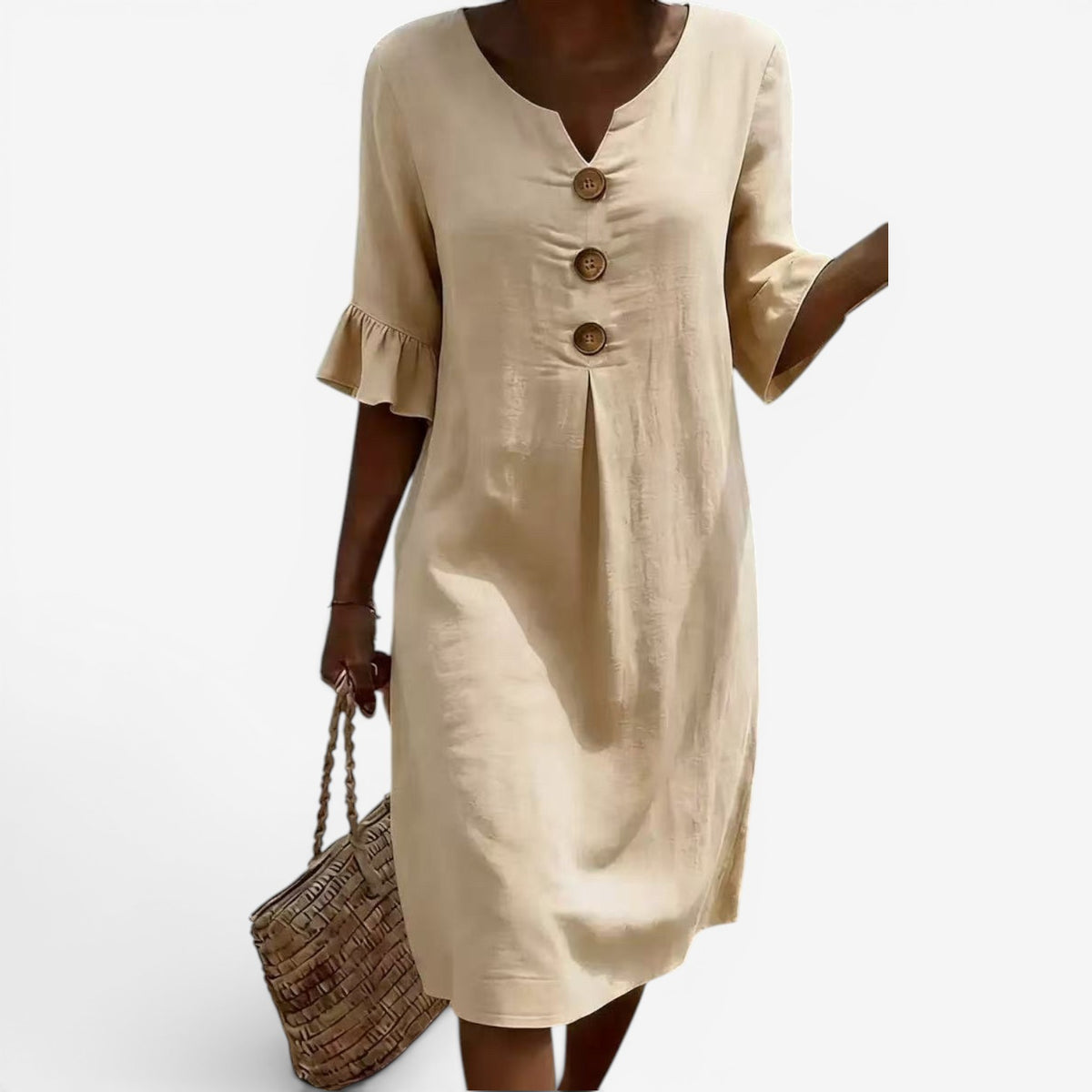 Adelaine™ Abito midi con bottoni