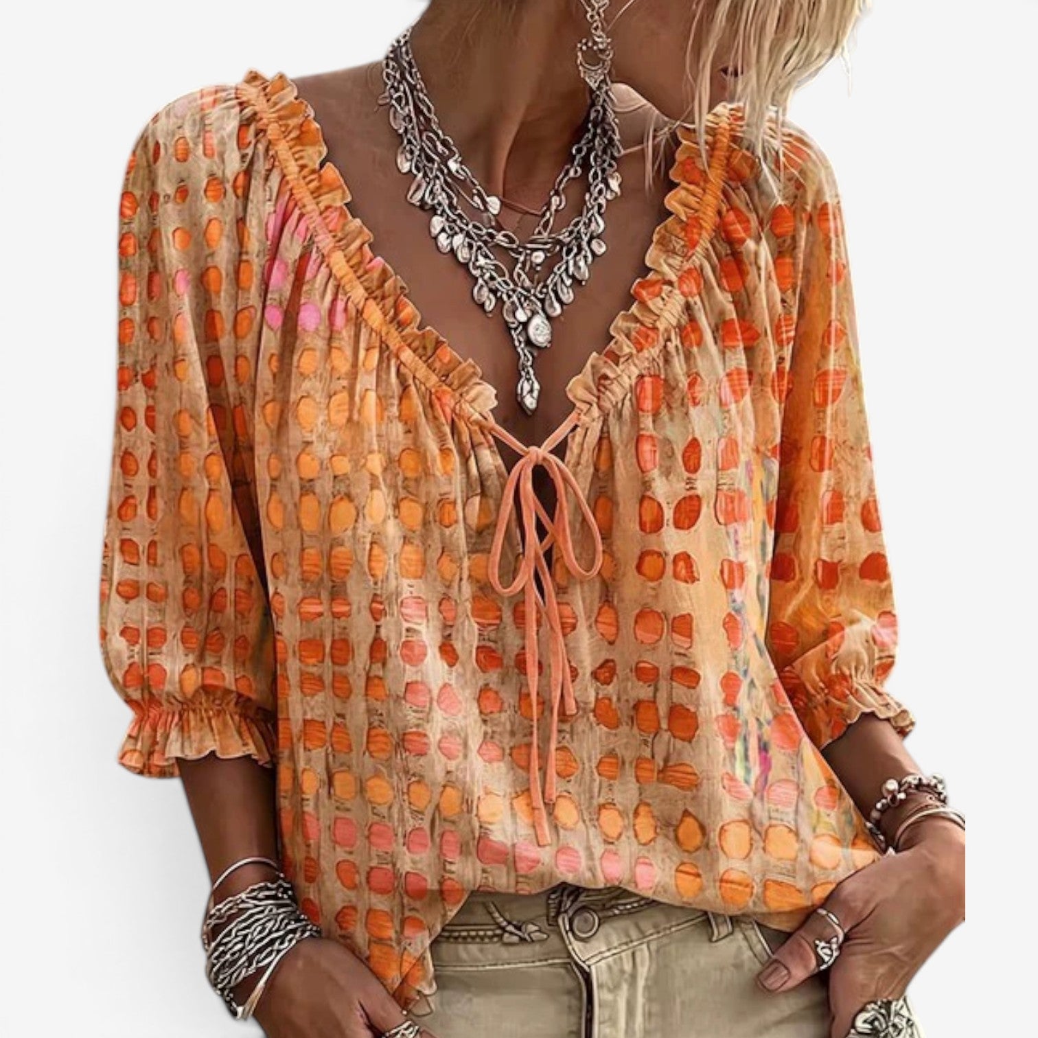Ellena™ Blusa boho chic