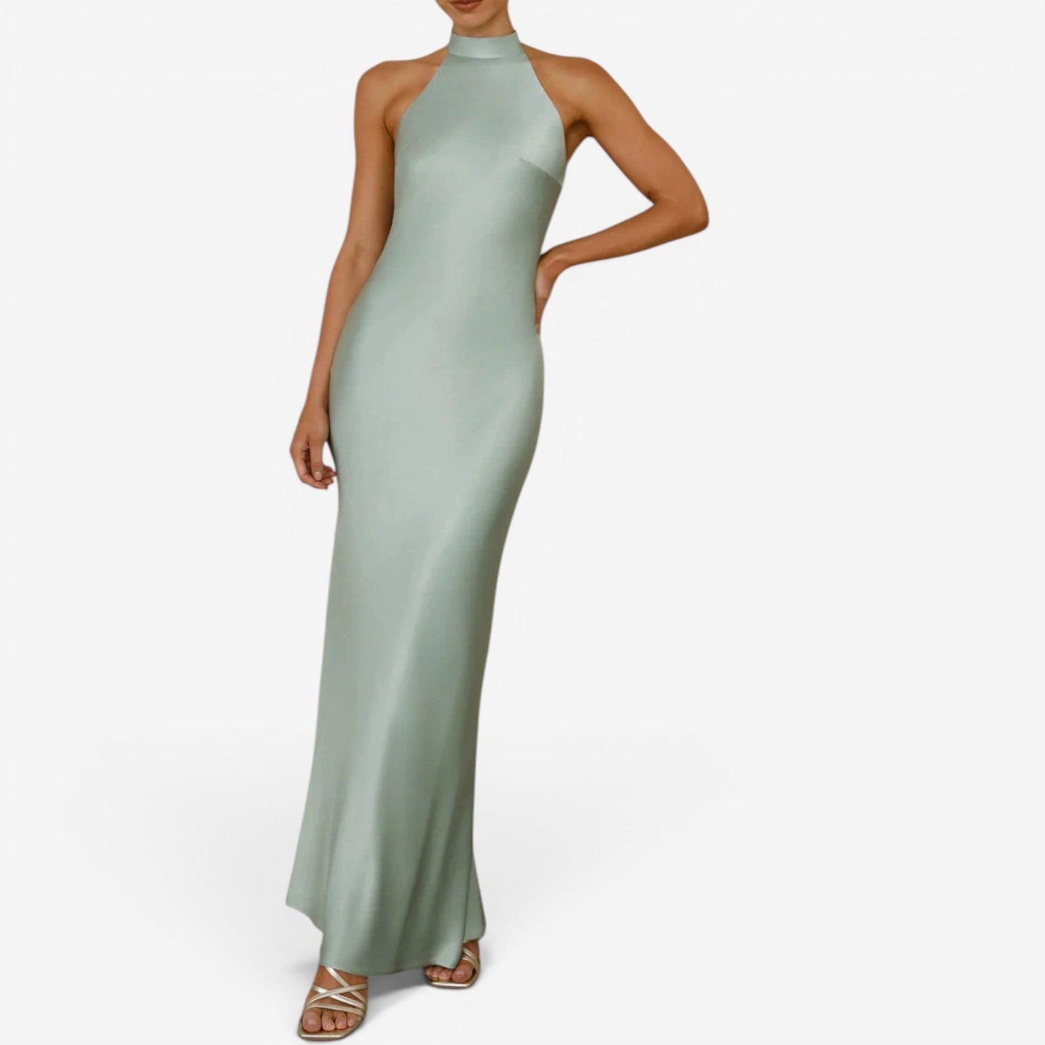 Veya™ Abito lungo in satin