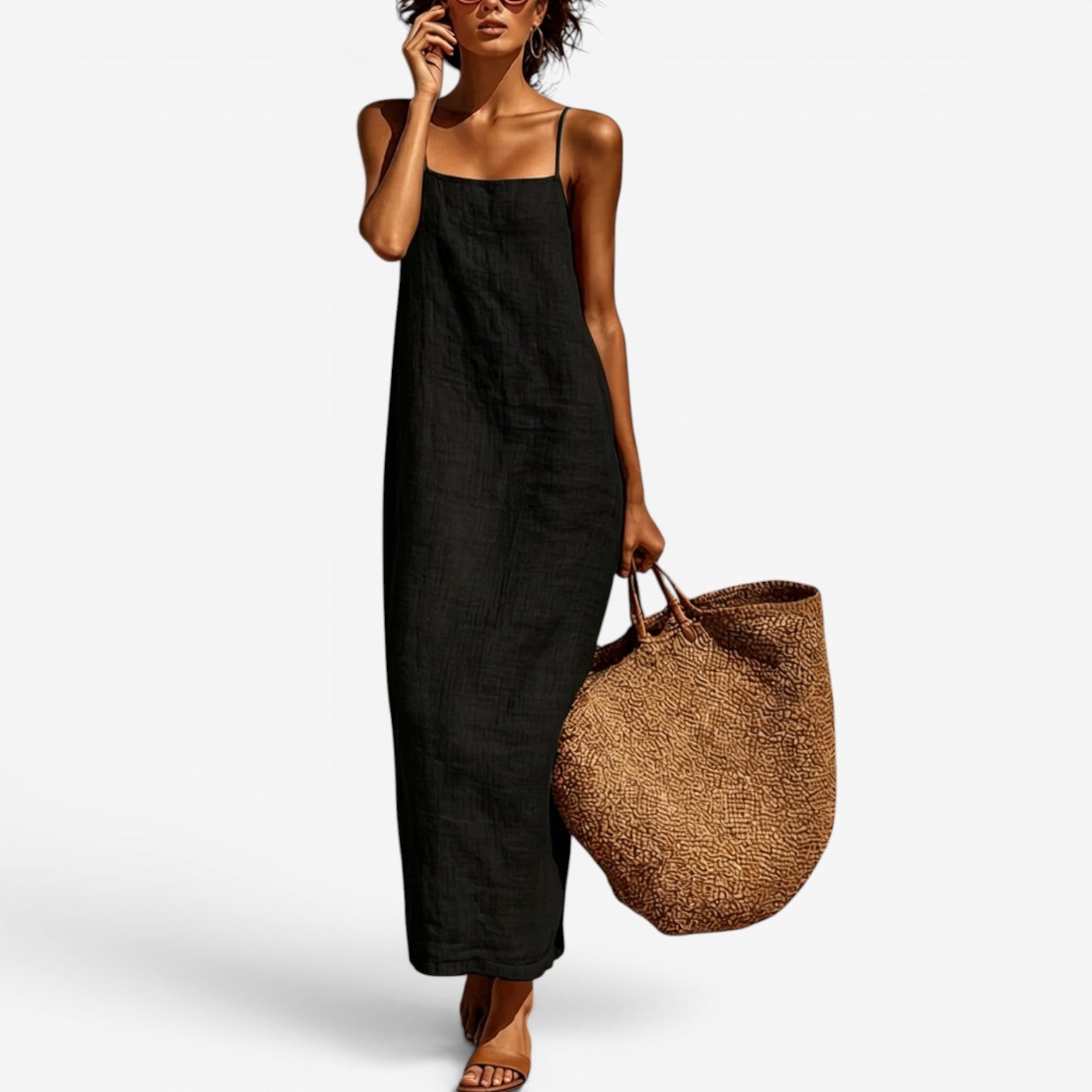 Desiree™ Abito sottoveste lungo in lino