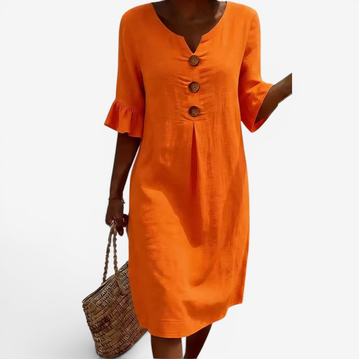 Adelaine™ Abito midi con bottoni