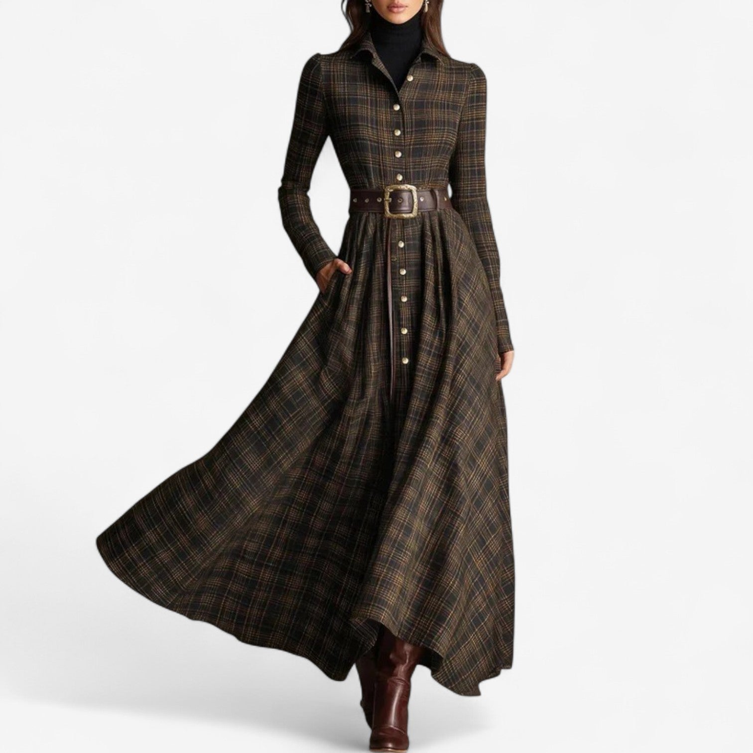 Sarah™ Maxi di ispirazione vintage