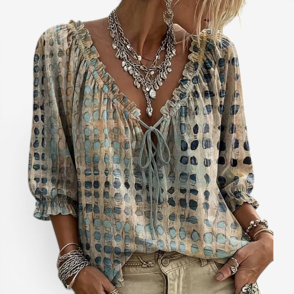 Ellena™ Blusa boho chic