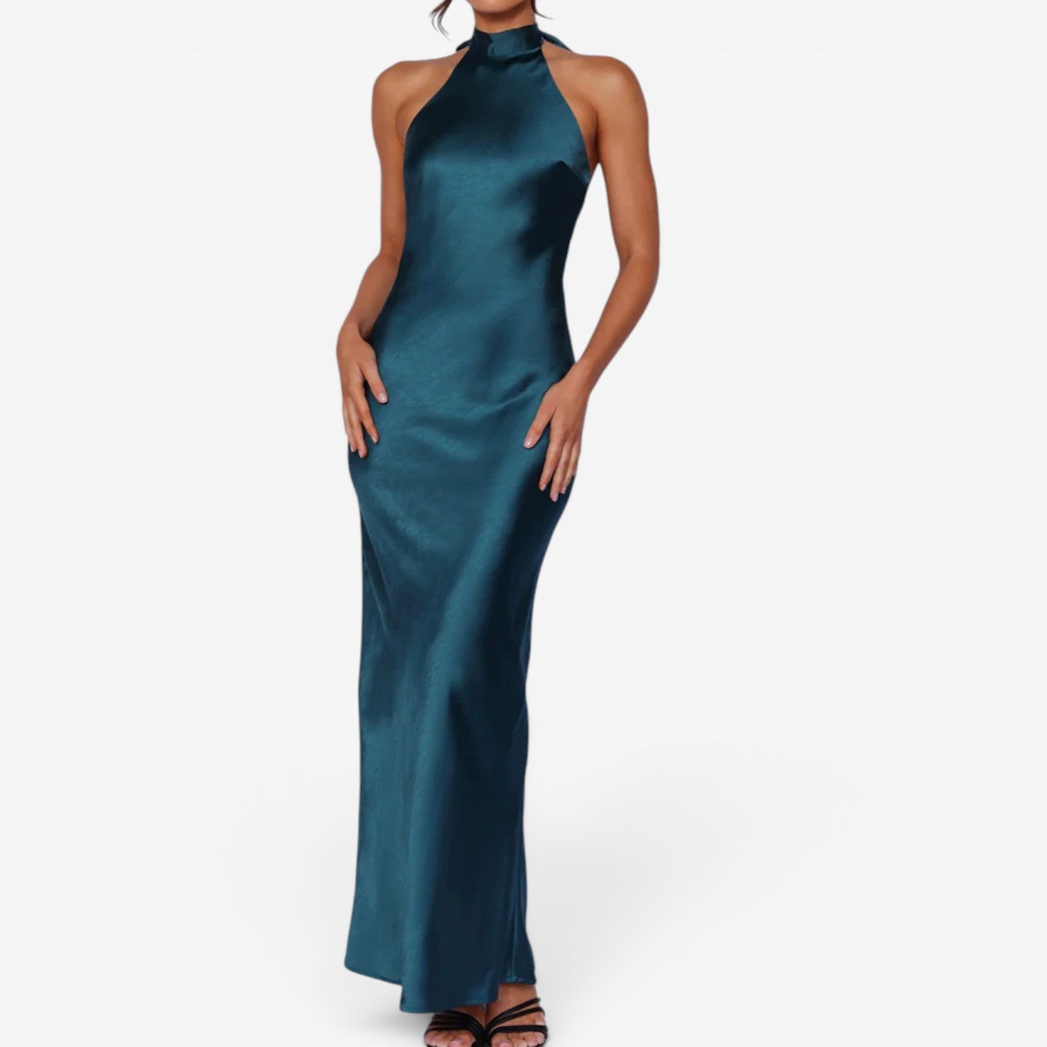 Veya™ Abito lungo in satin