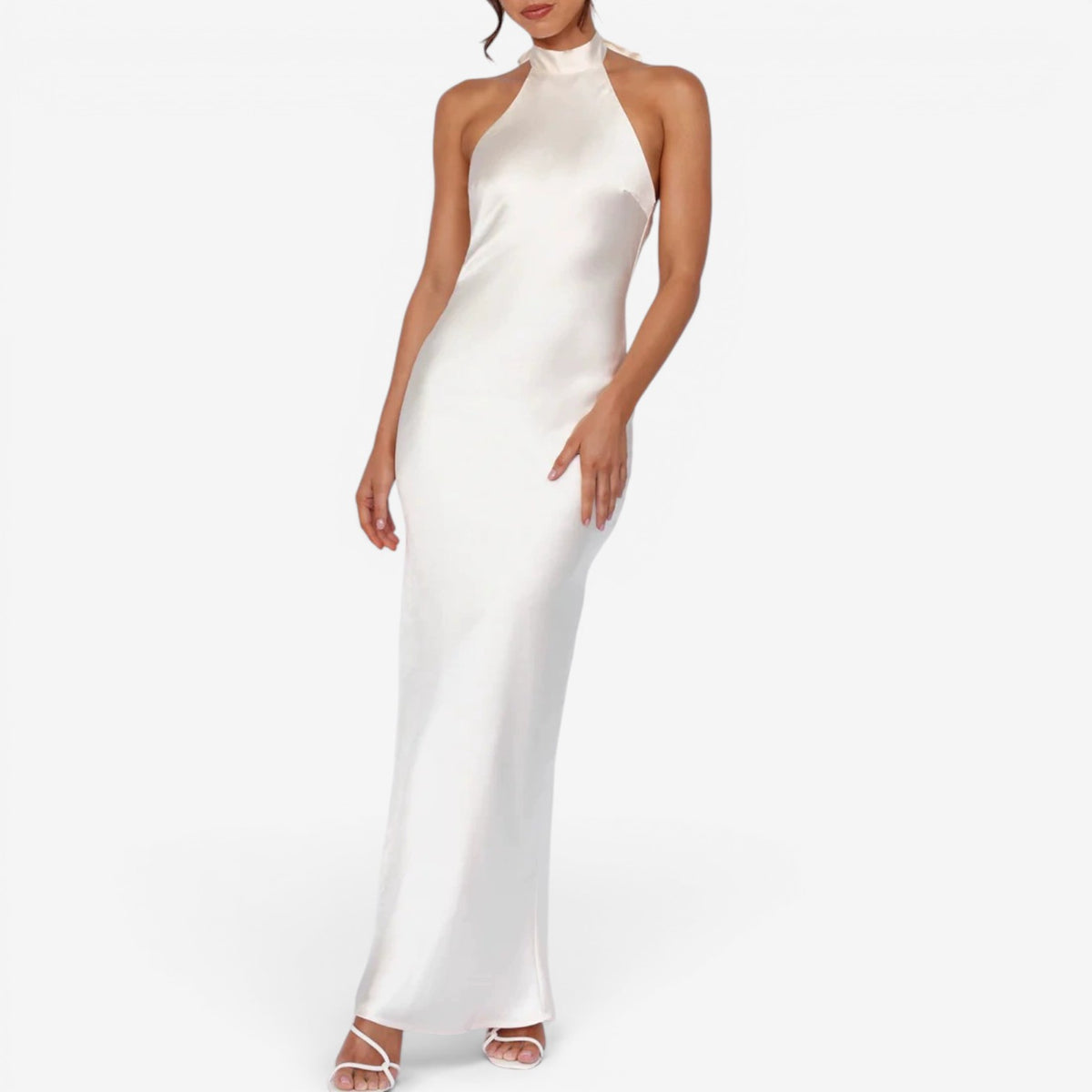 Veya™ Abito lungo in satin