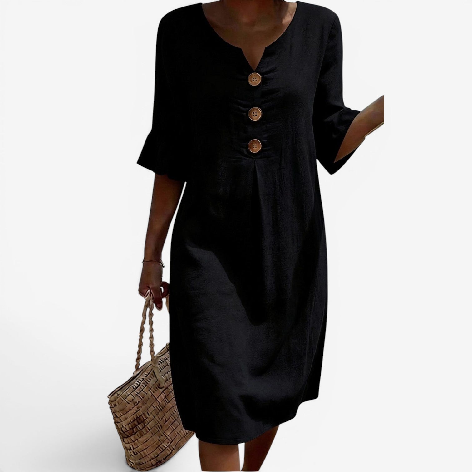 Adelaine™ Abito midi con bottoni