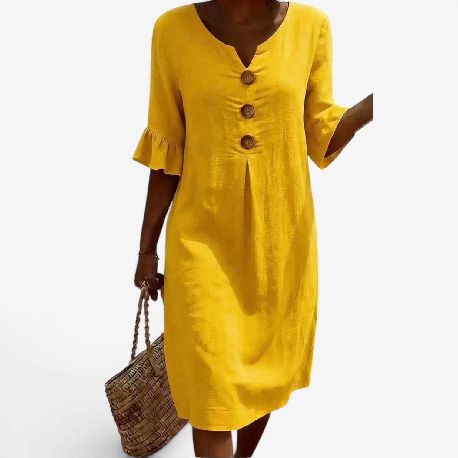 Adelaine™ Abito midi con bottoni