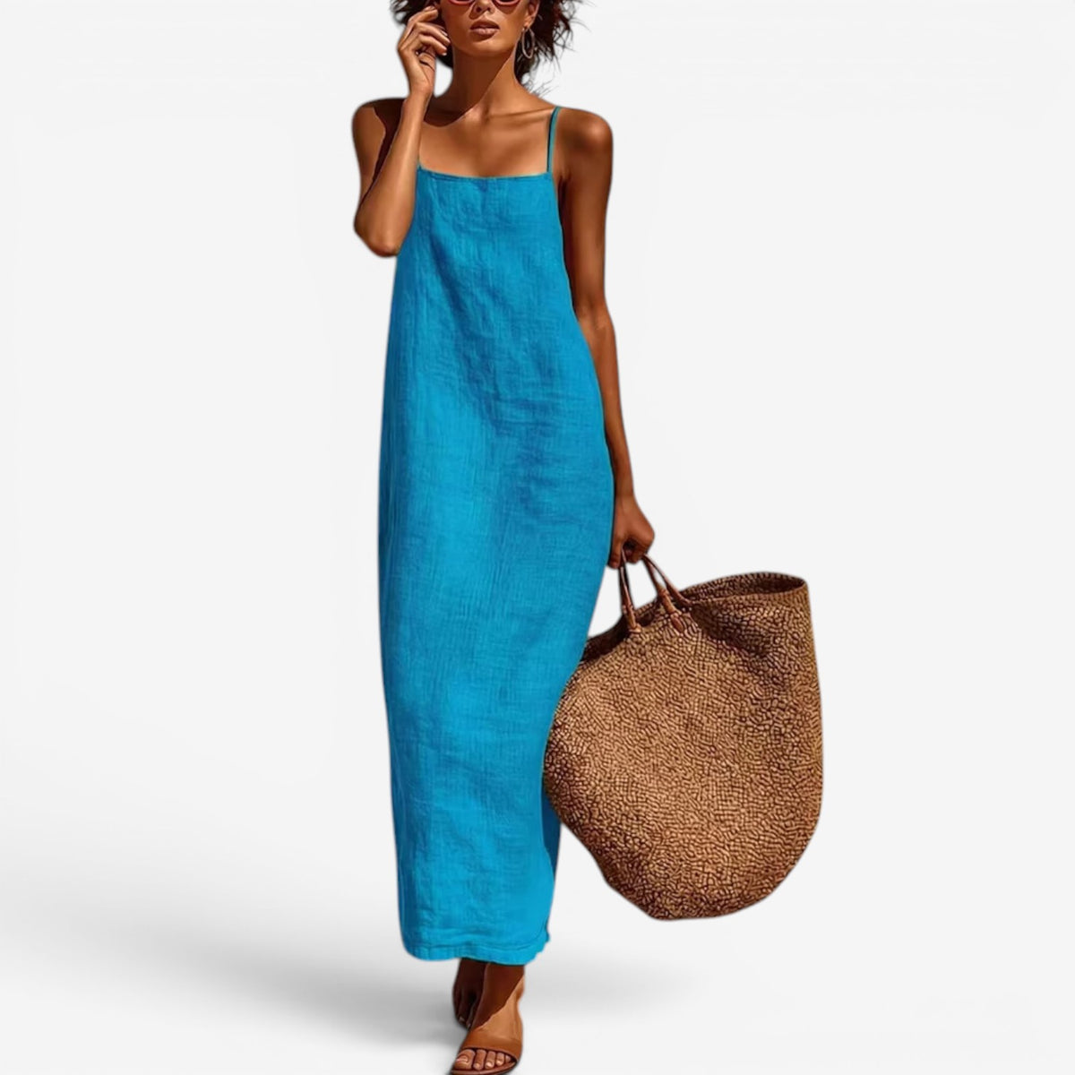 Desiree™ Abito sottoveste lungo in lino