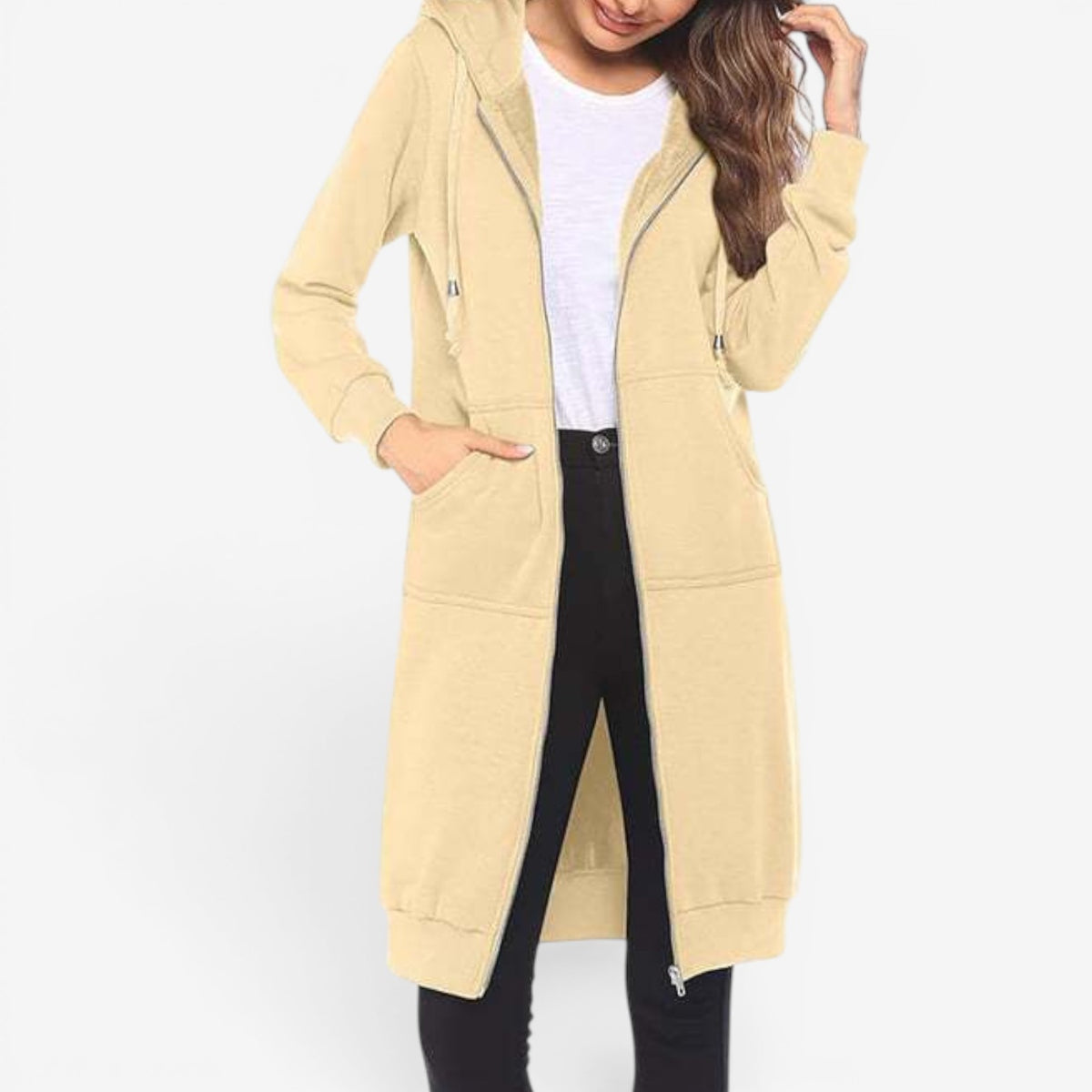 Carah™ Felpa lunga cardigan