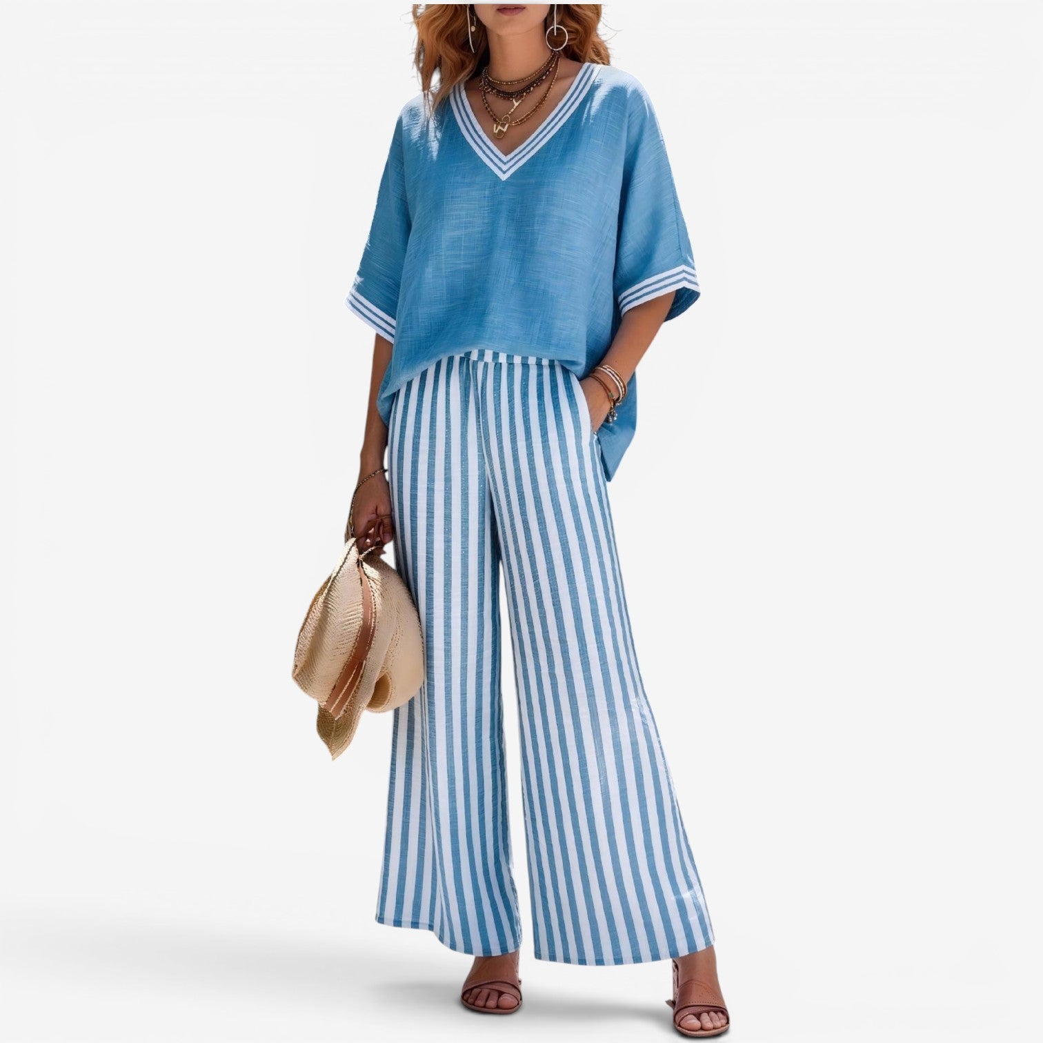 Cephora™ Completo pantalone a righe