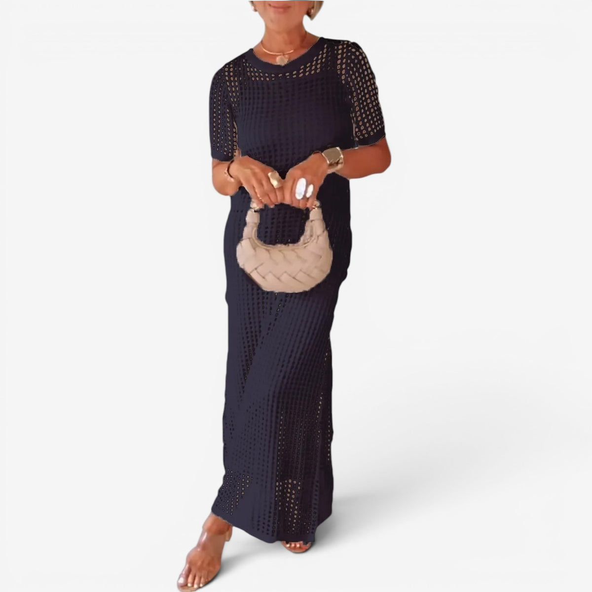 Sally™ Abito maxi in maglia traforata