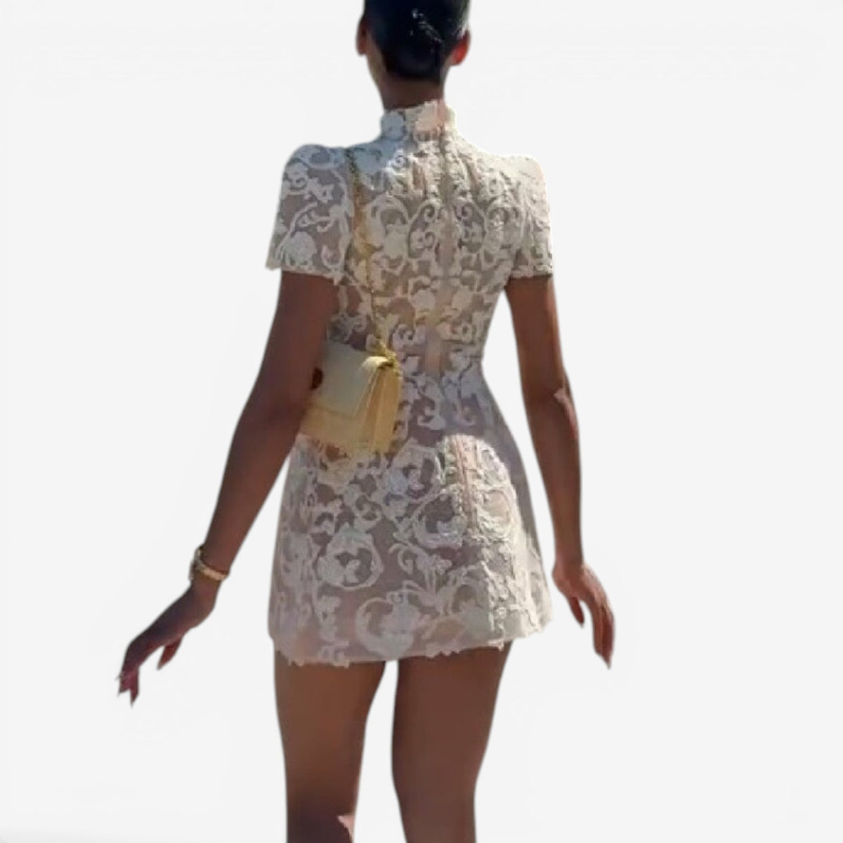 Clarissa™ Abito corto in pizzo