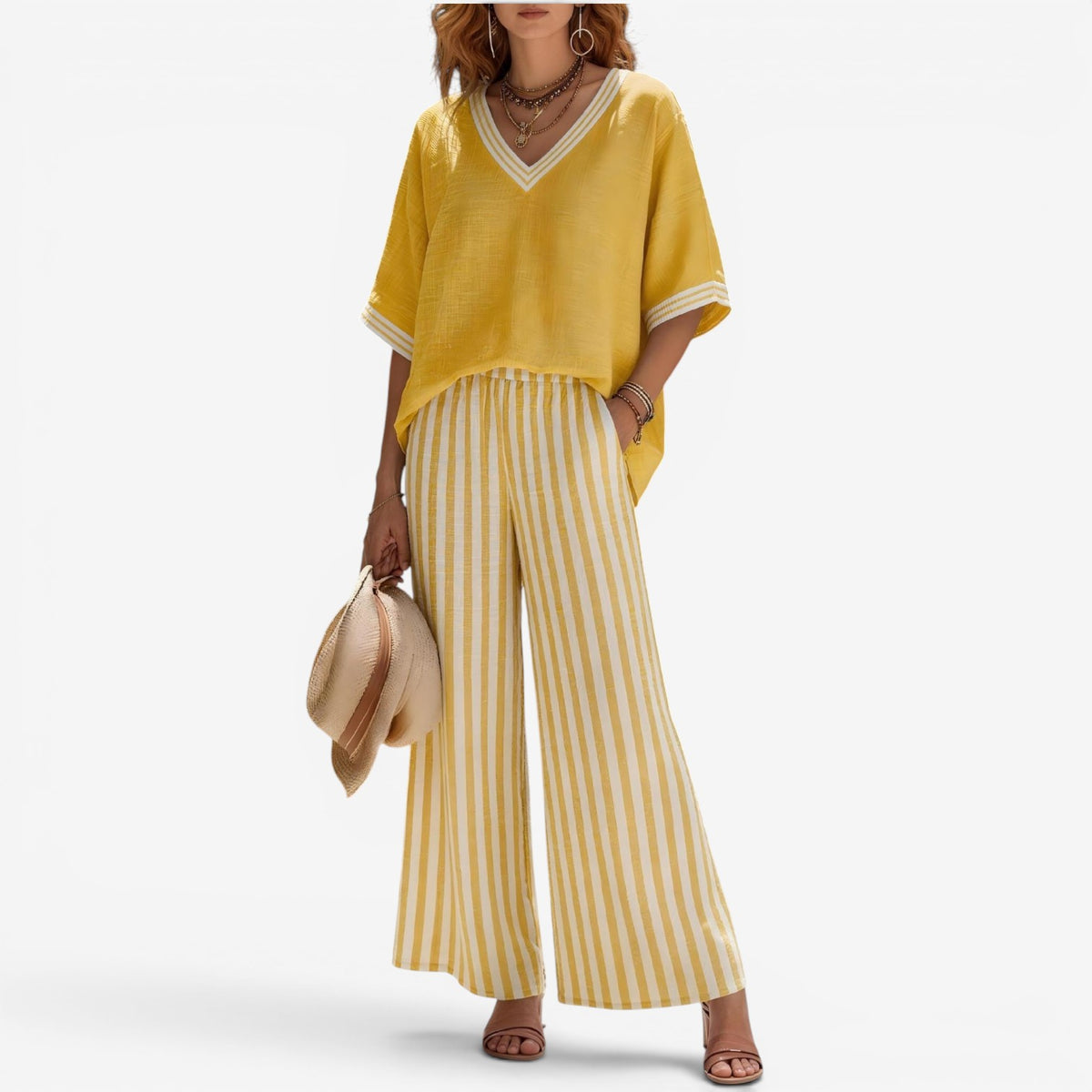 Cephora™ Completo pantalone a righe